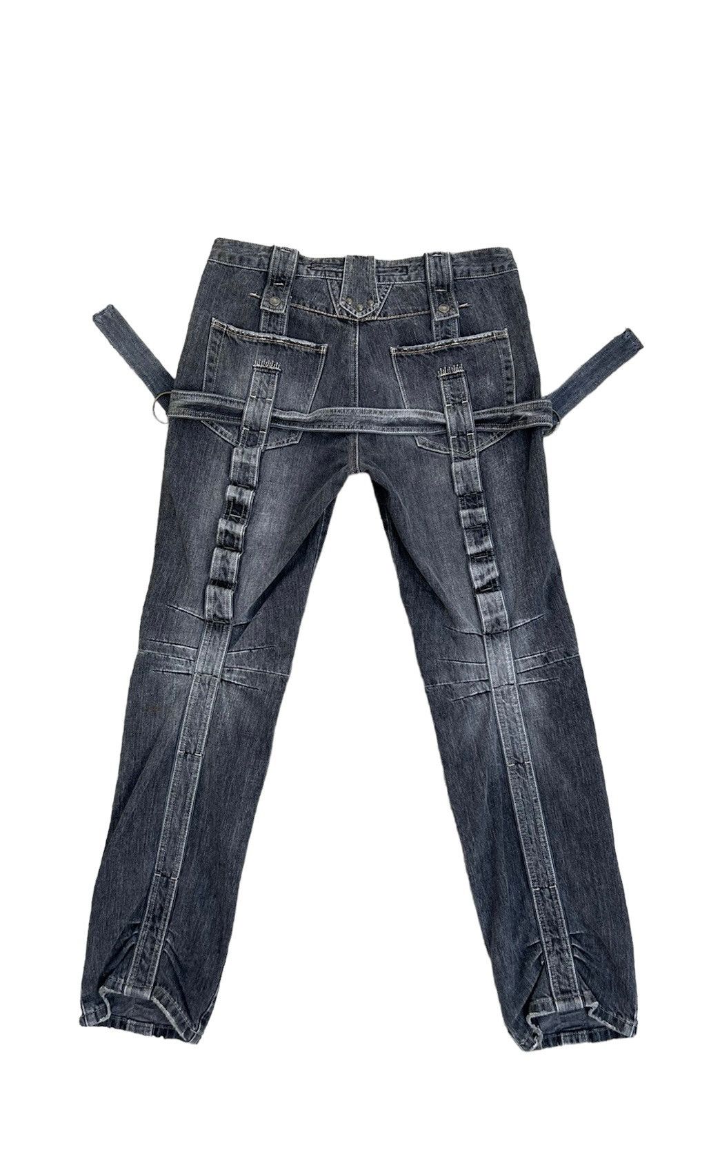 Marithe + Francois Girbaud × Vintage Vintage MFG Bondage Parachute Denim Jeans Size US 32 / EU 48 - 2 Thumbnail