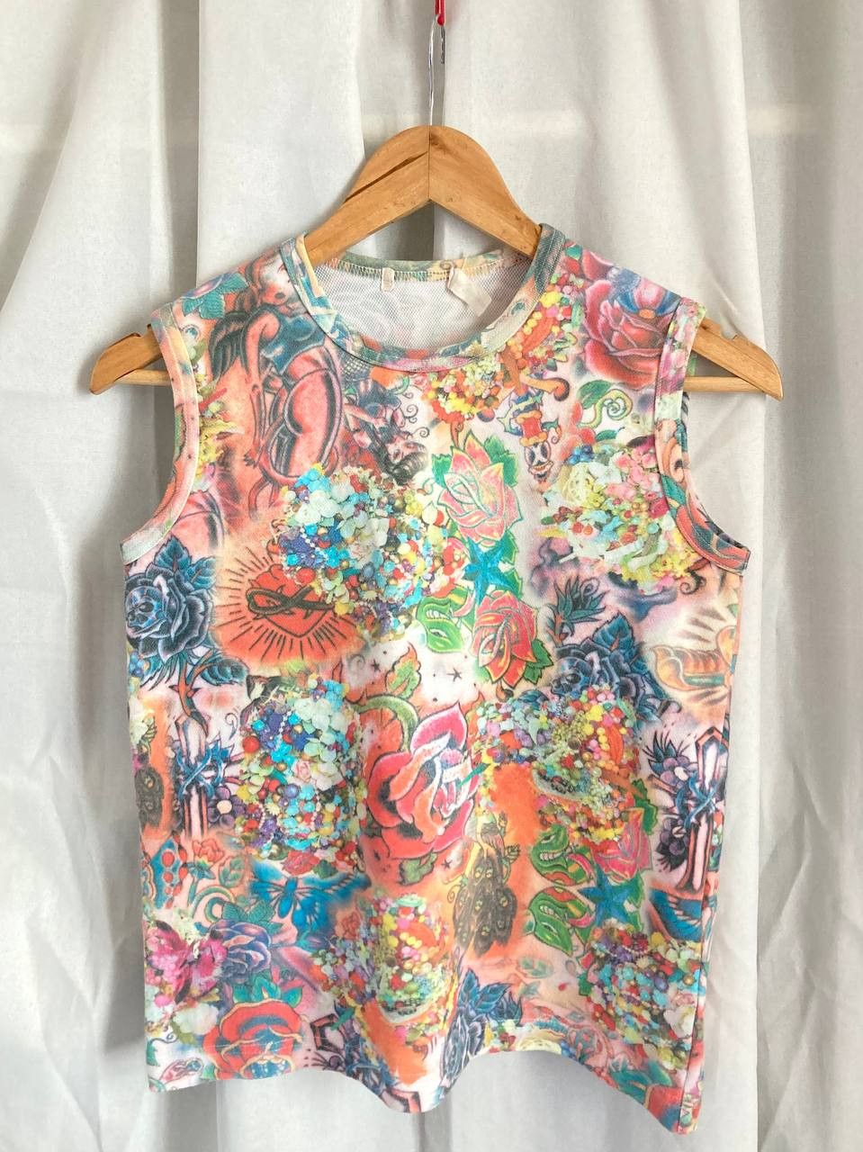 Comme des Garcons S/S04 Tattoo Printed Tank Top Size S / US 4 / IT 40 - 2 Thumbnail