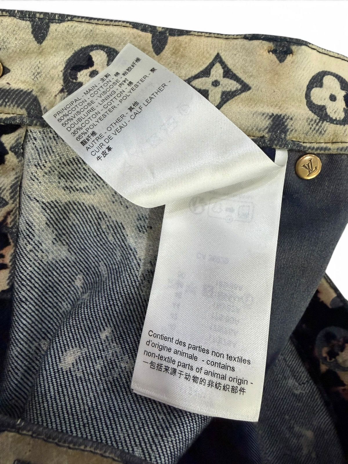 Louis Vuitton Louis Vuitton Fire Cloud Denim Monogram Jeans Size US 38 / EU 54 - 6 Thumbnail