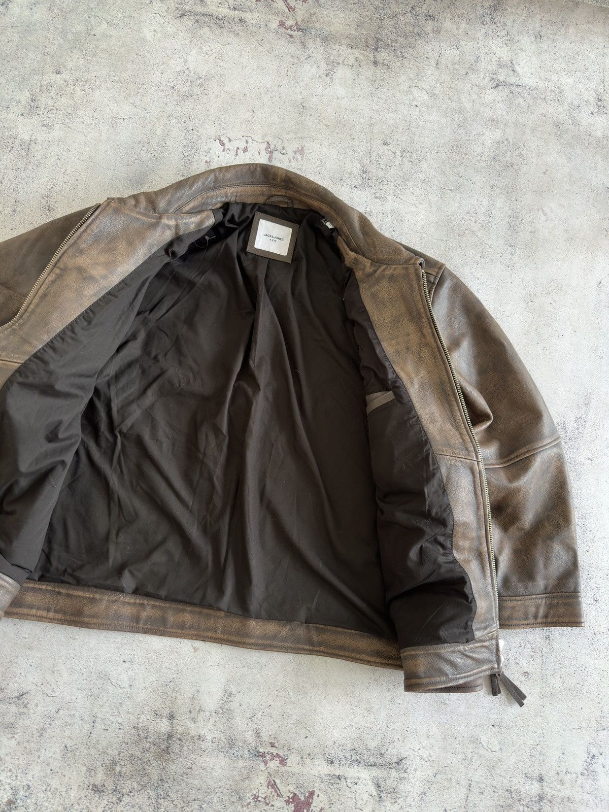 Jack & Jones Jack & Jones Goat Leather Brown Jacket Size 3XL Size US XXL / EU 58 / 5 - 9 Thumbnail