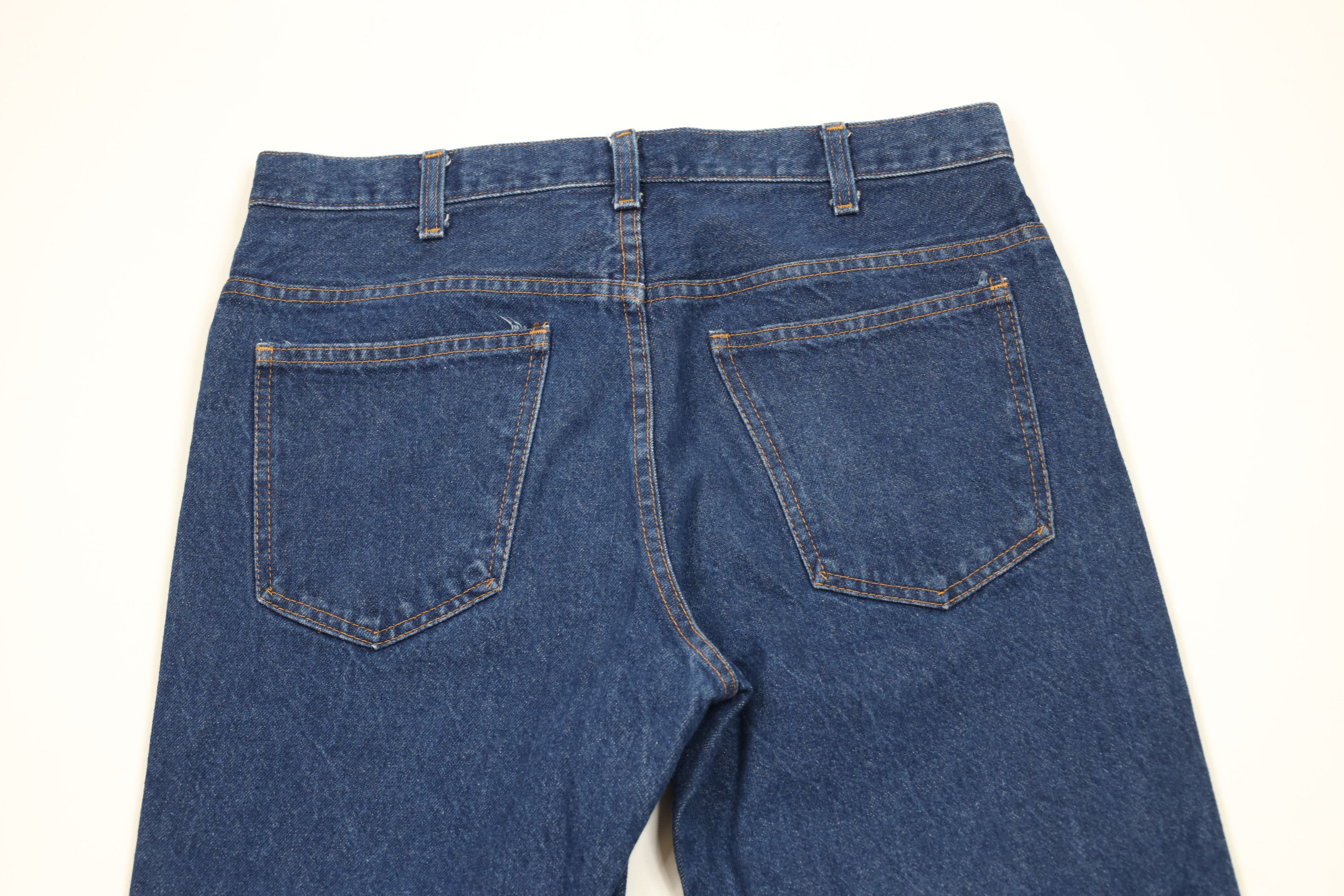 Vintage Vintage 80s Streetwear Leg Denim Jeans Blue Cotton USA Size US 34 / EU 50 - 9 Thumbnail