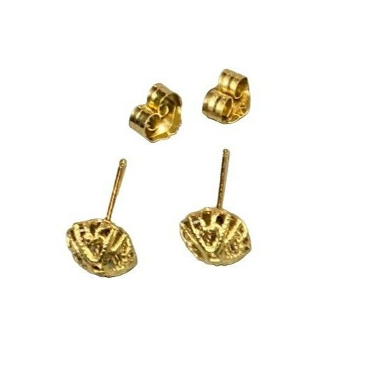 Other Vintage Gold Filigree Cut-Out Ball Post Stud Pierced Art Dec Size ONE SIZE - 3 Thumbnail