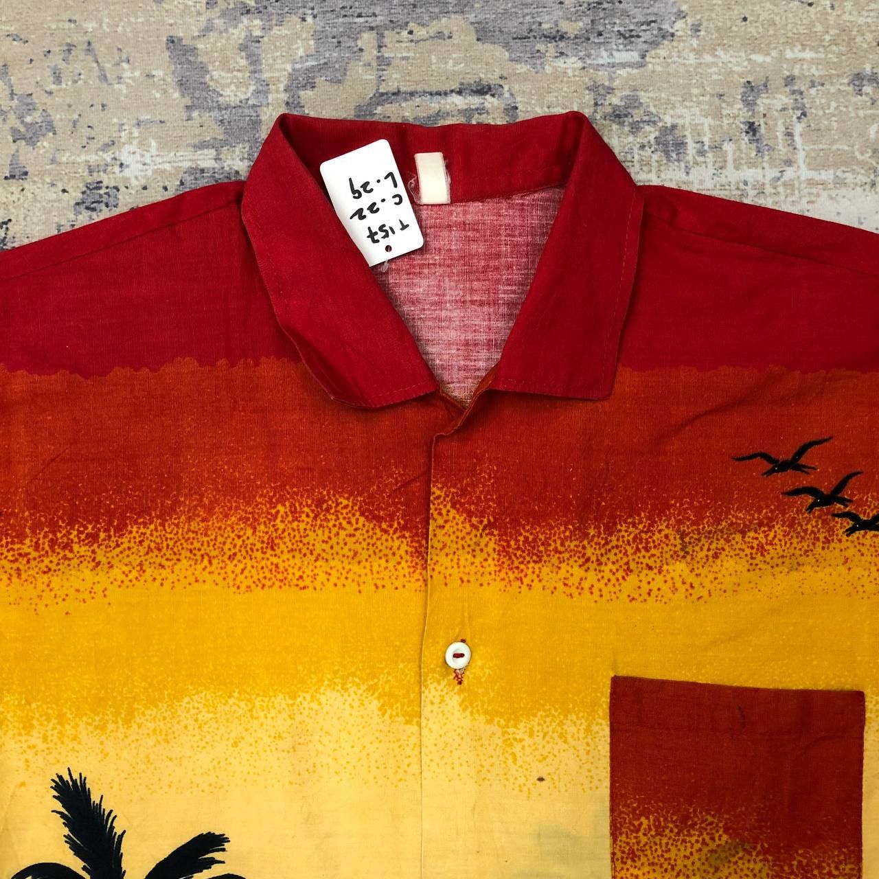 Other T157 VTG PANORAMA SUNSET BOWLING SHIRT Size US L / EU 52-54 / 3 - 2 Thumbnail