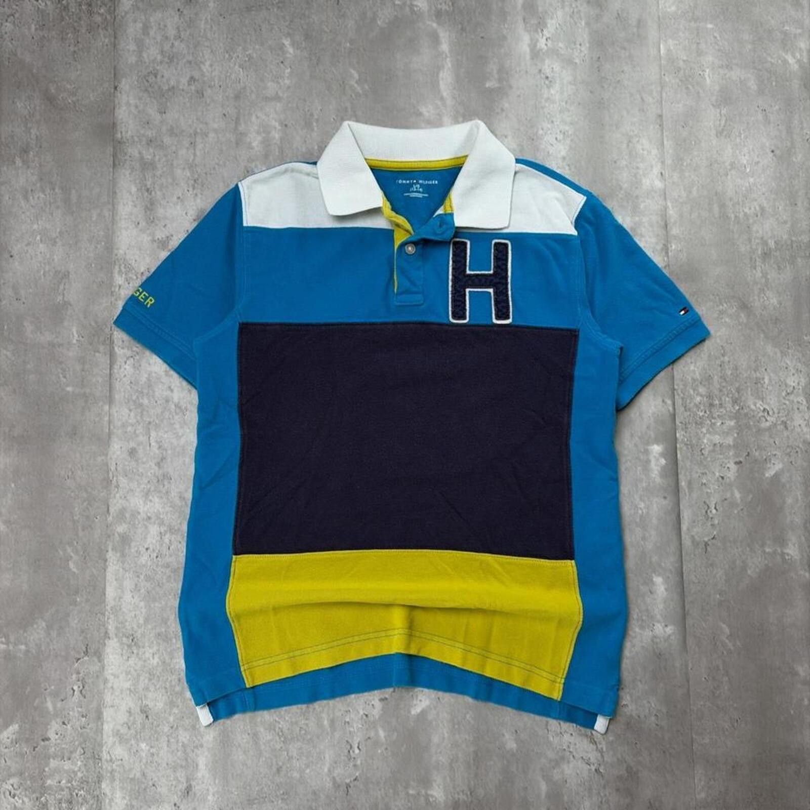 Tommy Hilfiger Y2K Teal Tommy Hilfiger Grunge Chief Keef Polo Shirt Size US XS / EU 42 / 0 - 1 Thumbnail