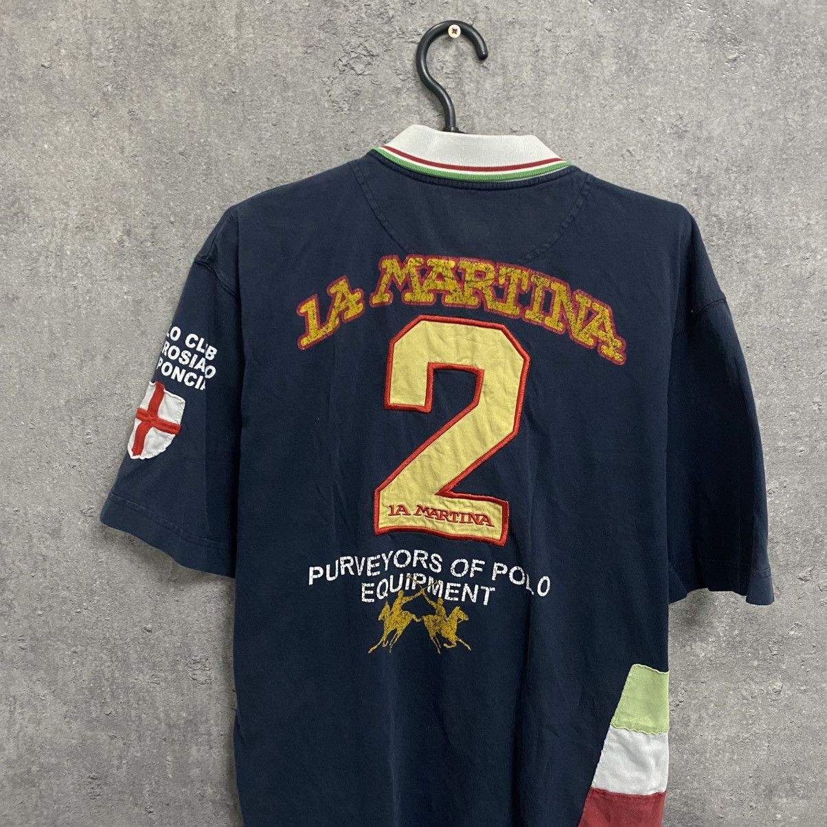 La Martina Vintage La Martina Italia Polo Team Polo T Shirt Rugby Size US XL / EU 56 / 4 - 9 Thumbnail