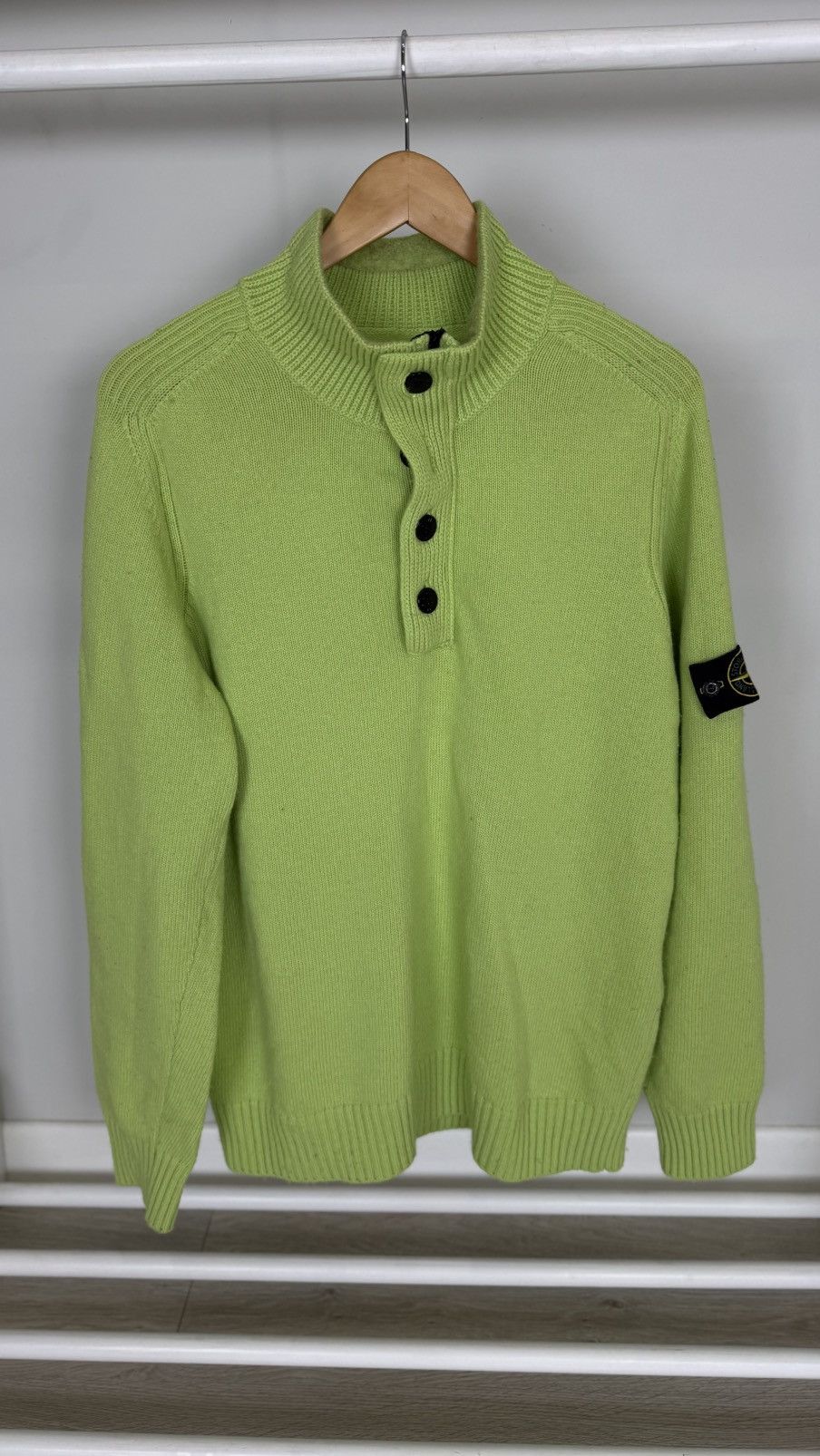 Stone Island Stone Island 1/4 Zip Sweater Size US XL / EU 56 / 4 - 1 Thumbnail