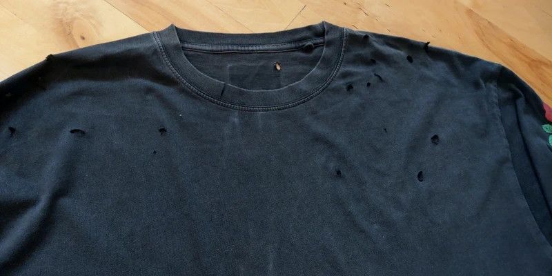 Vintage Custom Distressed Shirt w Guns n' Roses Boxy Alt Goth opium Size US L / EU 52-54 / 3 - 3 Thumbnail