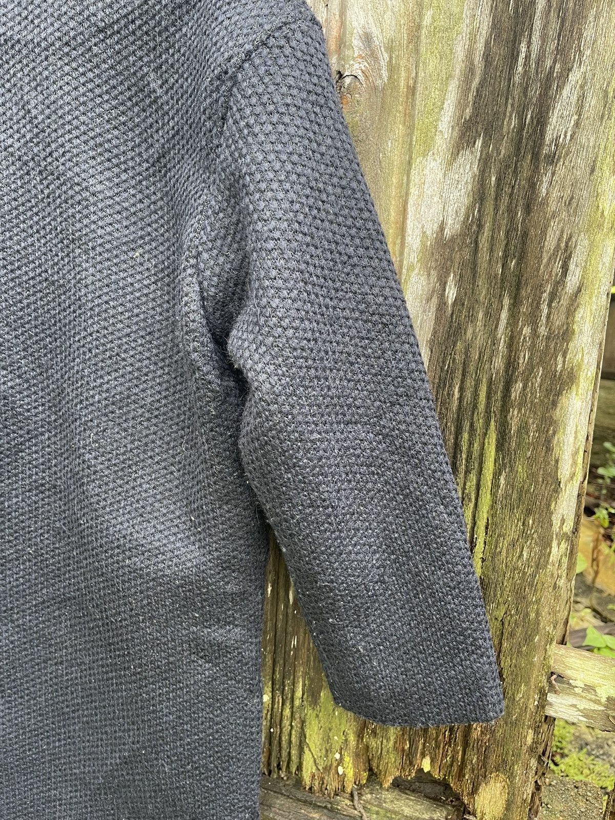 A.P.C. A.P.C. Wool Blend Textured Coat XS Black Size US XS / EU 42 / 0 - 14 Thumbnail