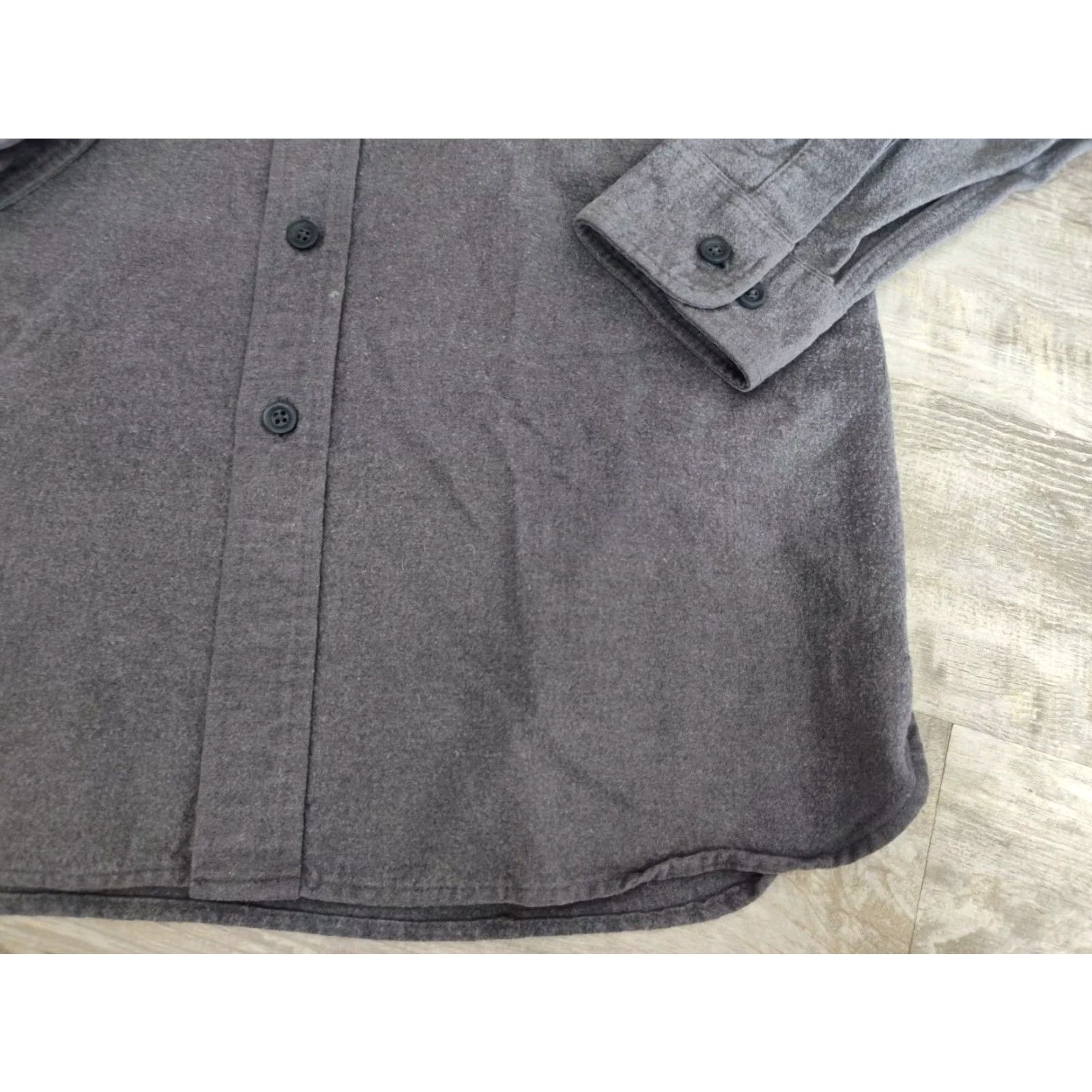 Vintage VINTAGE L.L.Bean Chamois Button-Up Shirt Mens Medium Gray Heavyweight Long Sleeve Pockets 90s Outdoor Classic Size US M / EU 48-50 / 2 - 3 Thumbnail