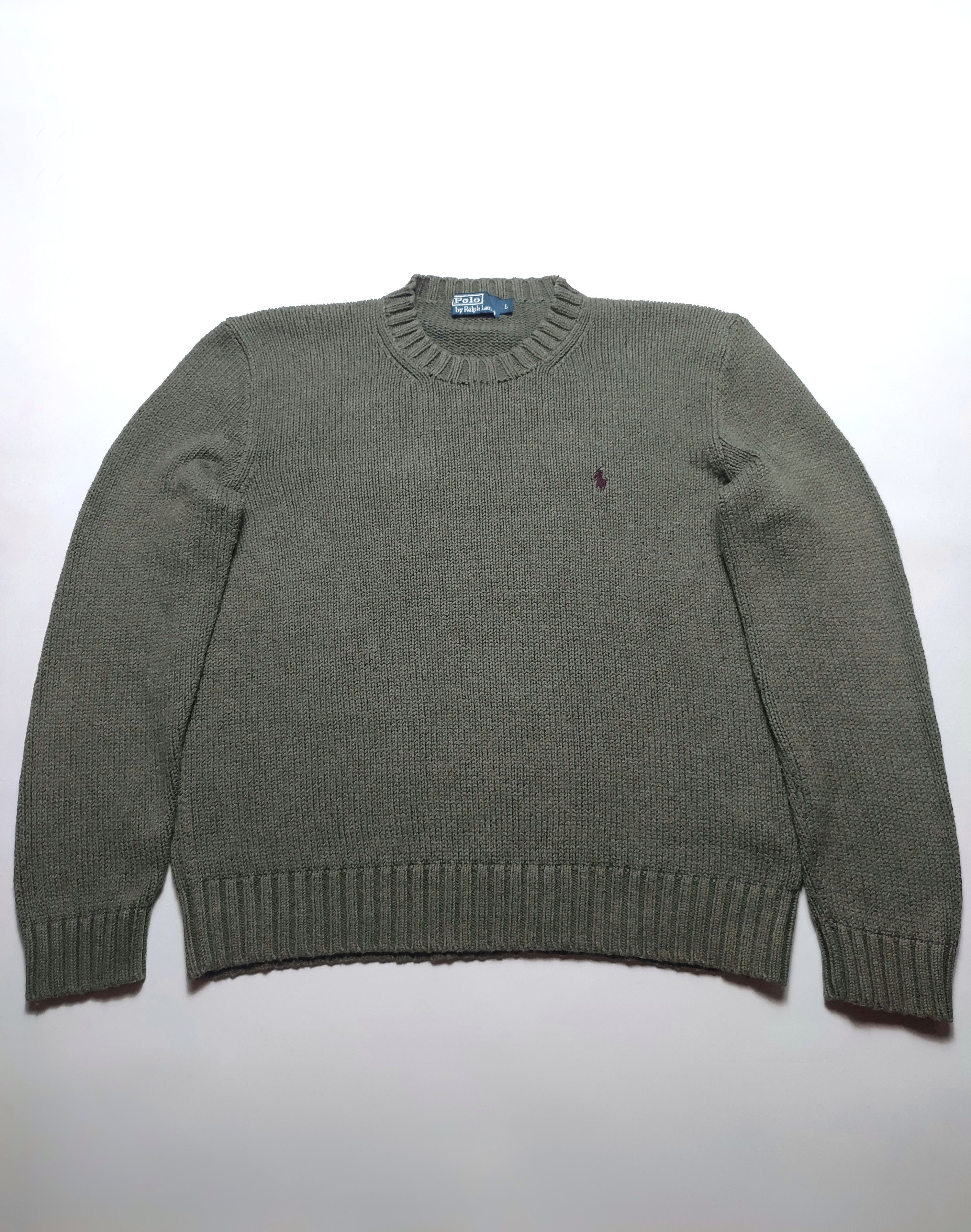 Polo Ralph Lauren Polo Ralph Knit Army Green Sweater Size US L / EU 52-54 / 3 - 6 Thumbnail