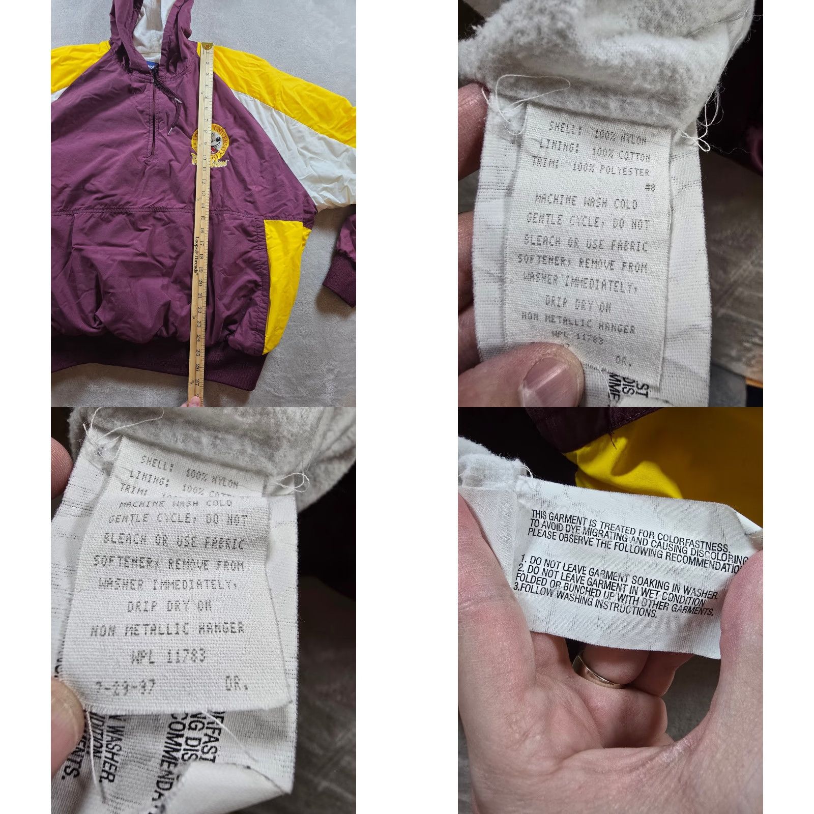 Holloway Vintage Loyola Ramblers Jacket Mens XXL Anorak Lined Holloway USA Made 80s Read Size US XXL / EU 58 / 5 - 8 Thumbnail