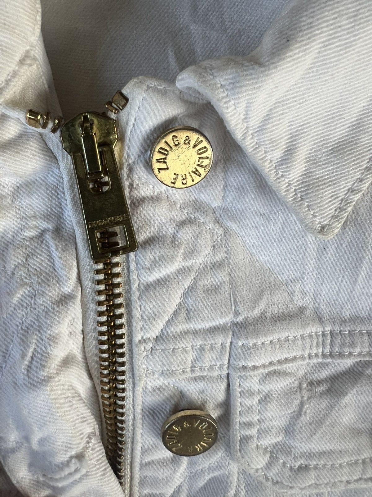Zadig & Voltaire Zadig & voltaire trucker denim true white Size XS / US 0-2 / IT 36-38 - 4 Thumbnail