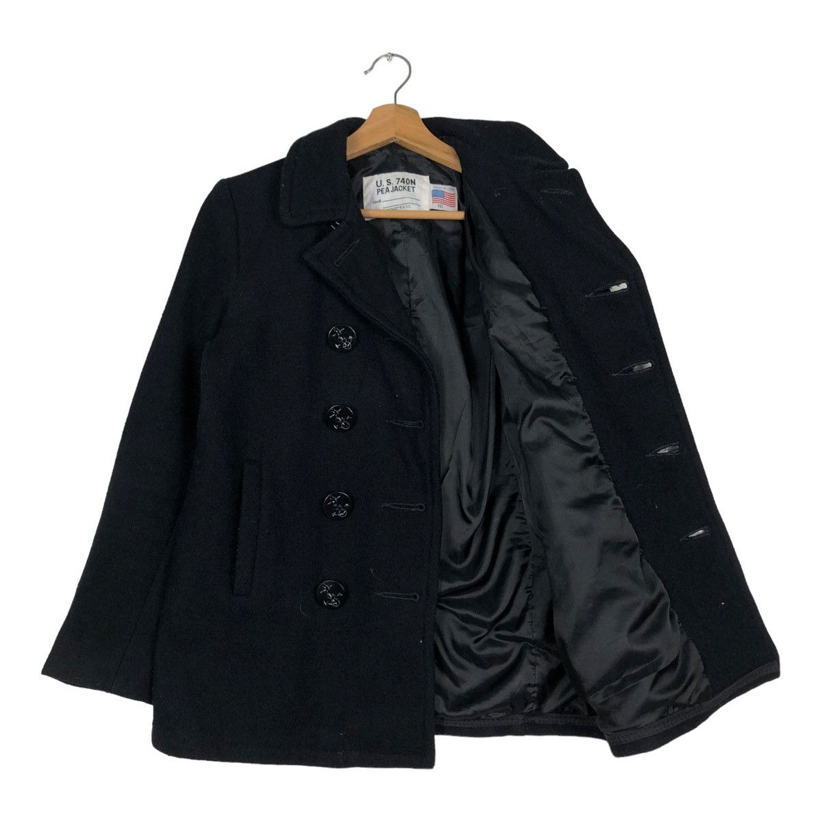 Schott 🔥DOUBLE BREAST WOOL PEA JACKET US 740N SCHOTT USA Size US S / EU 44-46 / 1 - 11 Thumbnail
