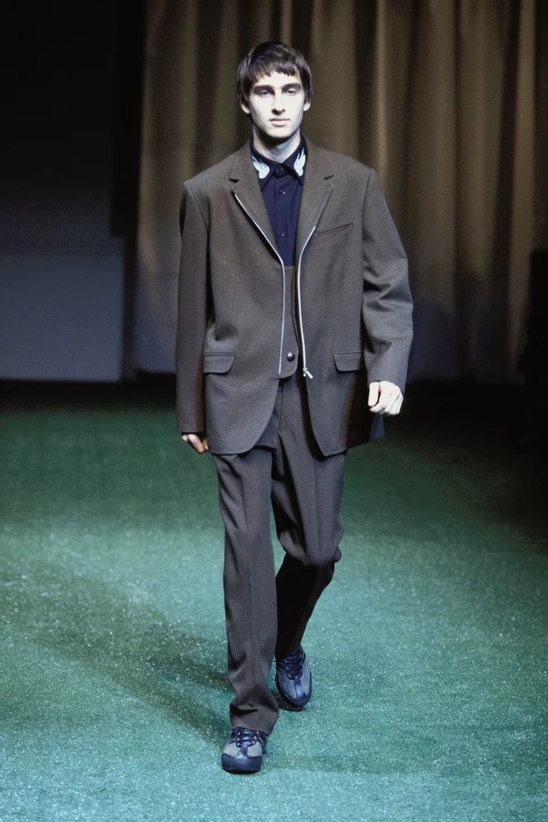 Yohji Yamamoto Yohji Yamamoto size 4 02 AW Zipper Button Suit 2501-Nextarr Size 38R - 1 Thumbnail