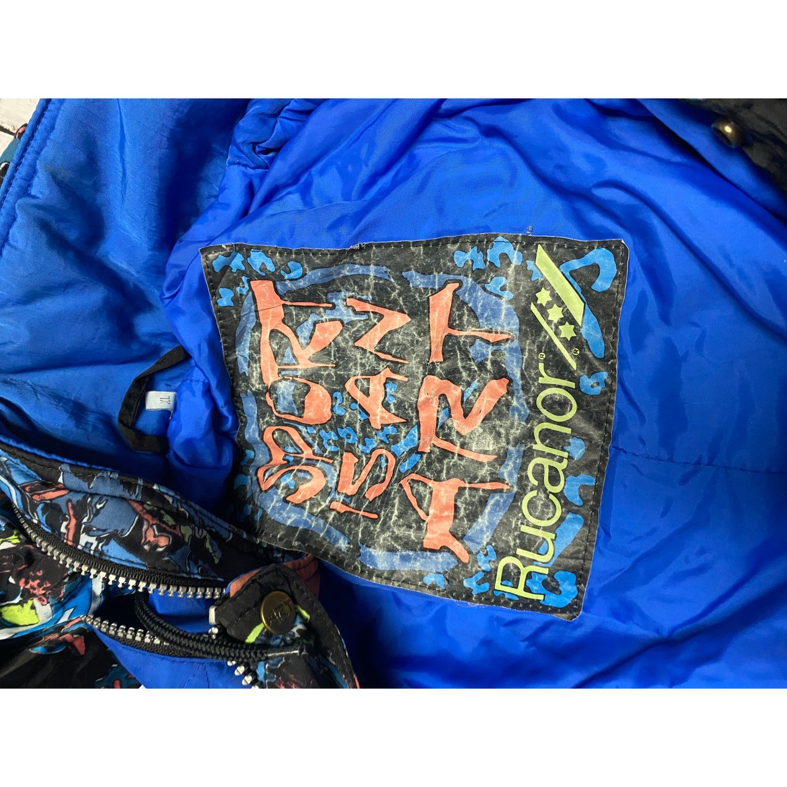 Vintage Rare Vintage Rucanor Ski Suit snow bib XL Black Blue Size XL / US 12-14 / IT 48-50 - 9 Thumbnail