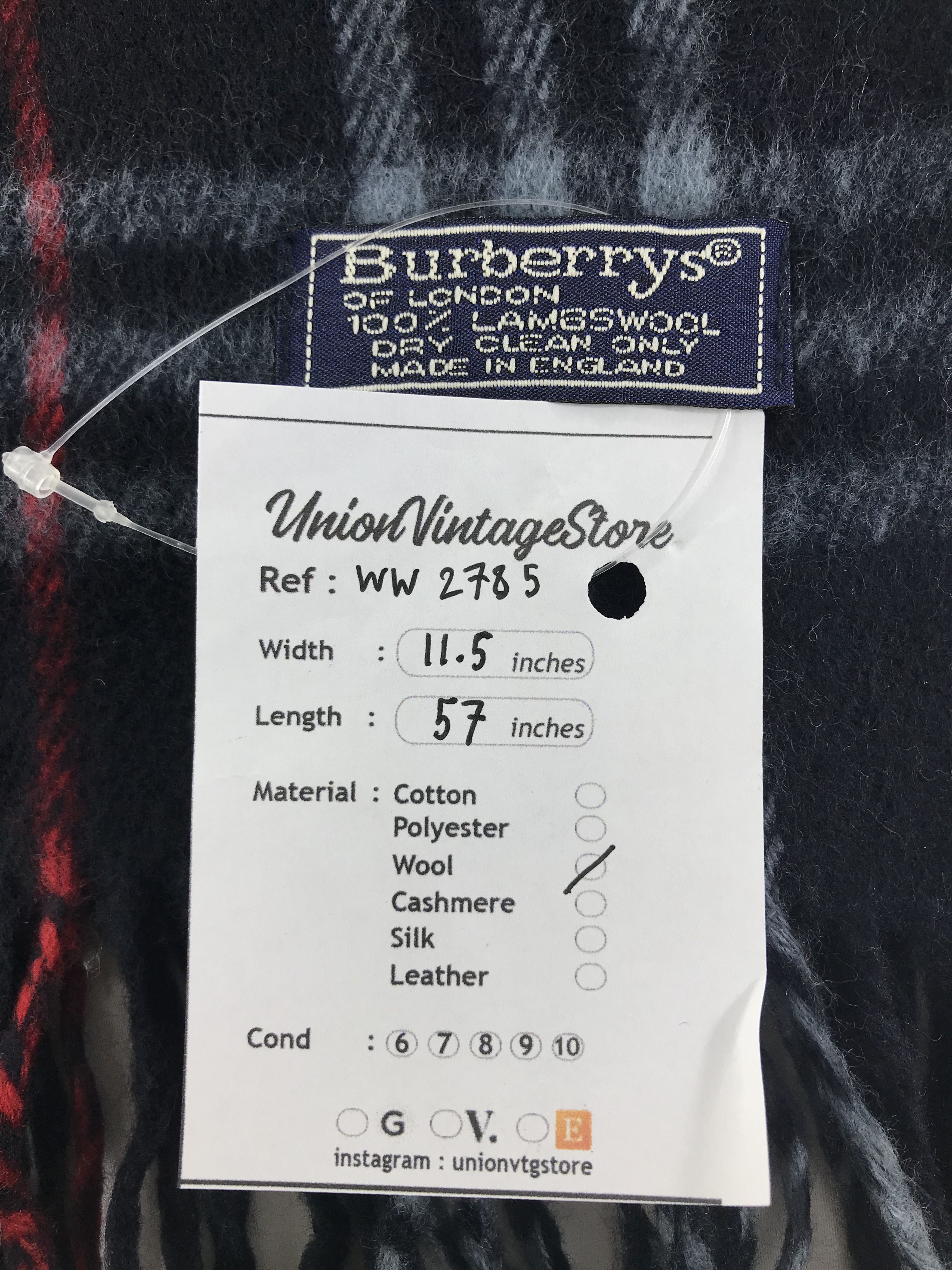 Burberry × Vintage Burberry Scarf / Muffler / Neckwear - WW2785 Size ONE SIZE - 4 Thumbnail