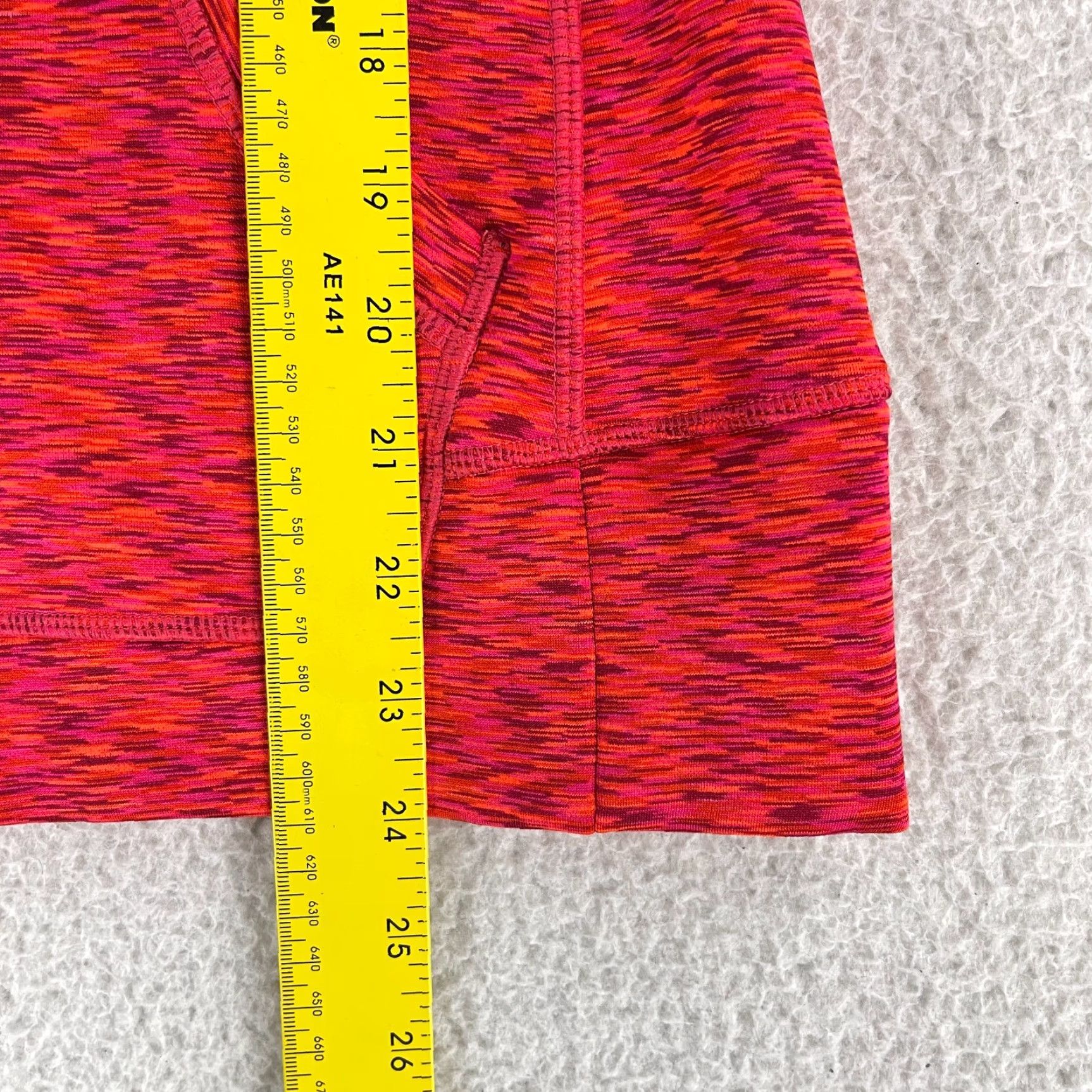 Athleta Athleta Jacket Womens Small Orange Space Dye Full Zip Hoodie Stretch Size S / US 4 / IT 40 - 7 Thumbnail