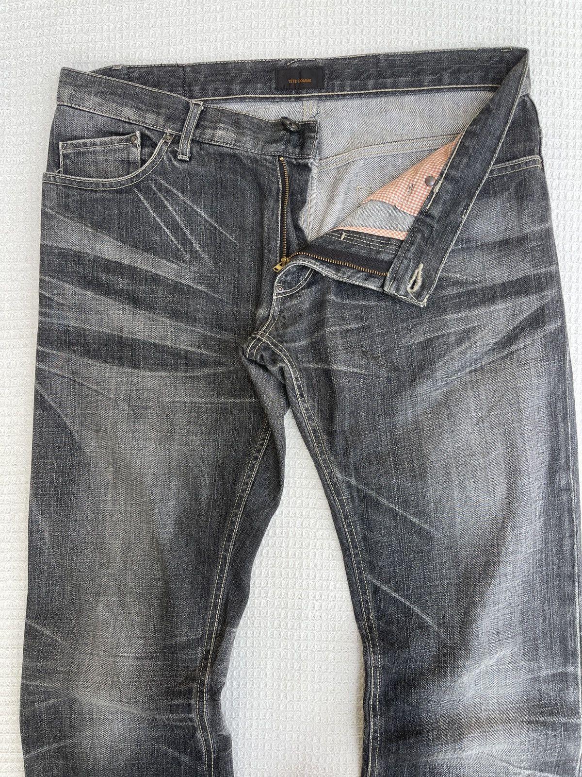 Tete Homme Last Drop🔥Flare Jeans TETE HOMME Issey Miyake Bootcut Denim Size US 35 - 5 Thumbnail