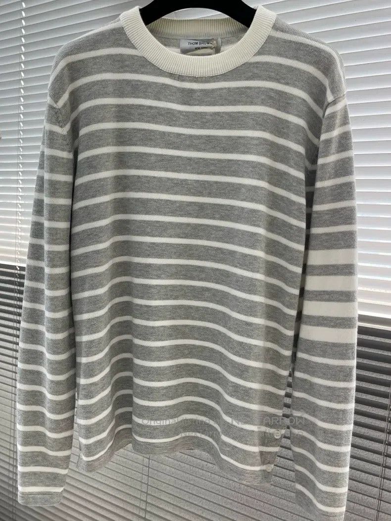 Thom Browne Thom Browne Striped knit sweater Size US S / EU 44-46 / 1 - 1 Thumbnail