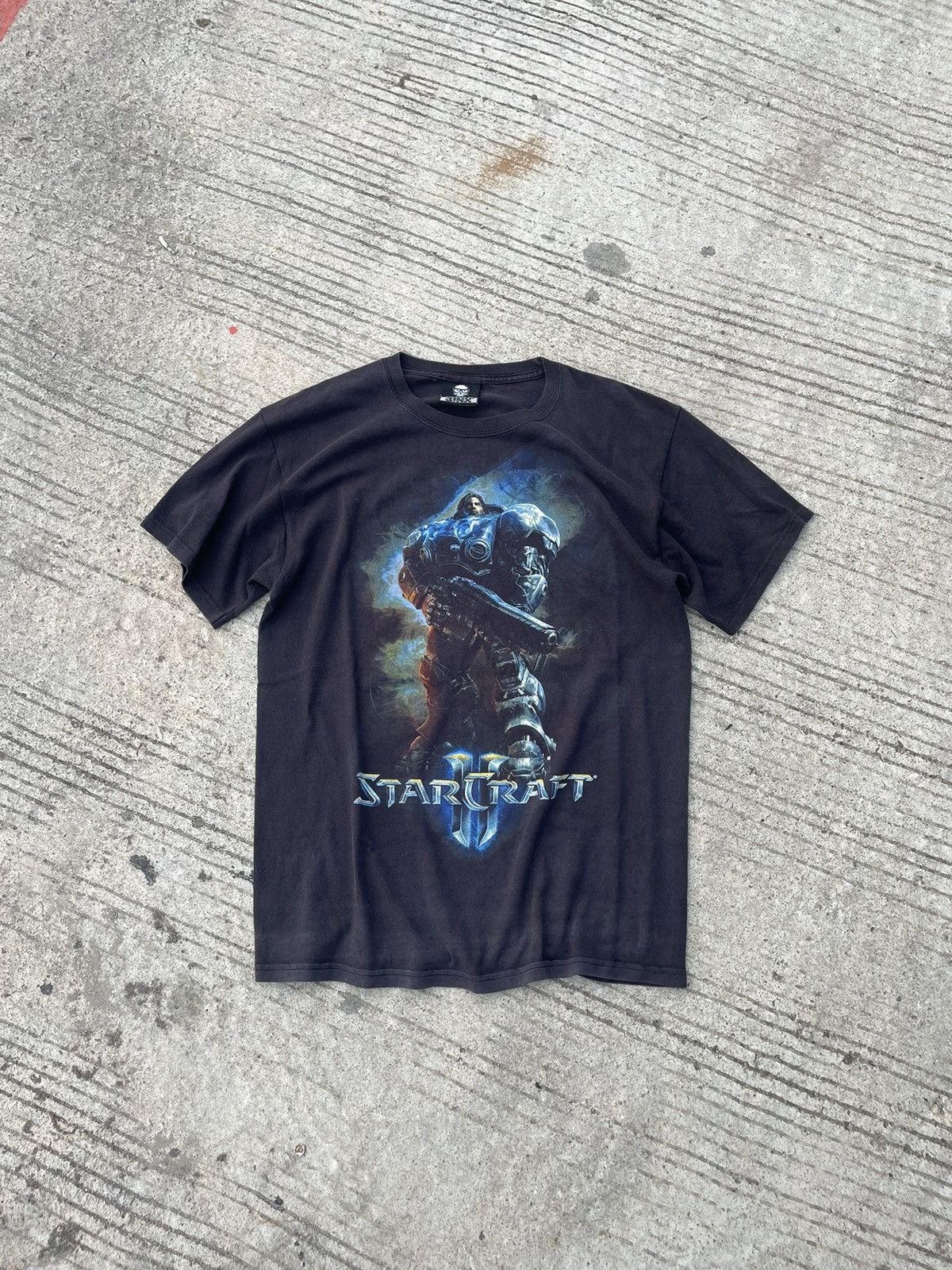Playstation × The Game × Vintage Vintage Y2K StarCraft Games Blizzard Black T-shirt Size US M / EU 48-50 / 2 - 1 Thumbnail