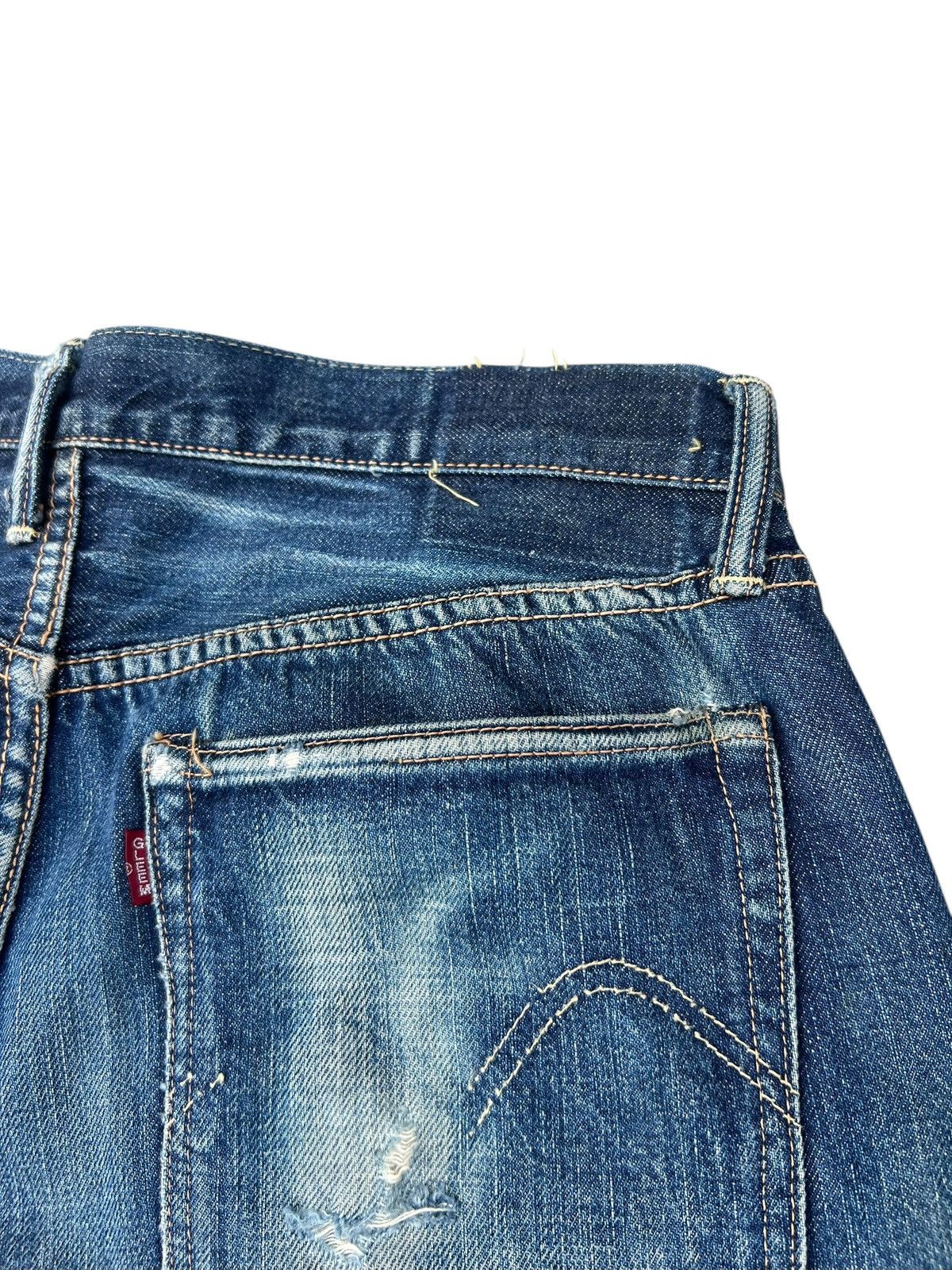 Denime Vintage GLEEM Clothing Japan Dirty Mud Denim Selvedge Jeans Size US 33 - 17 Thumbnail