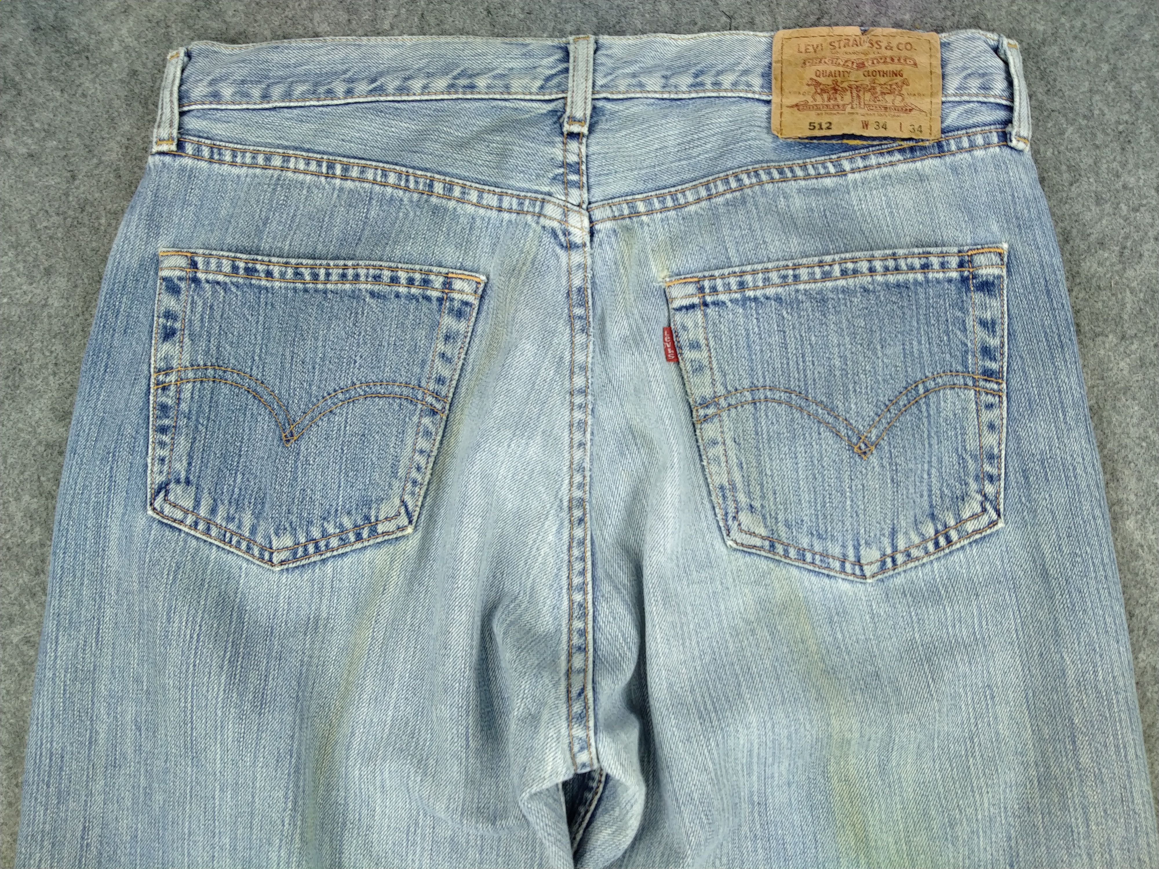 Levi's Stone Wash Vintage Levi's 512 Denim 34 x 28 -JN682 Size US 34 / EU 50 - 4 Thumbnail
