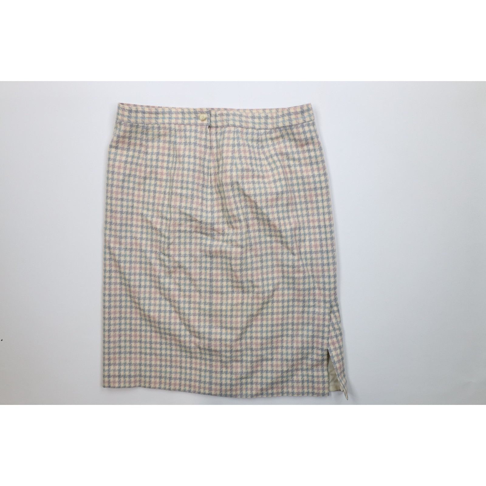 Pendleton Vintage 70s Pendleton Virgin Wool Houndstooth Skirt Size 40" / US 18 - 7 Thumbnail