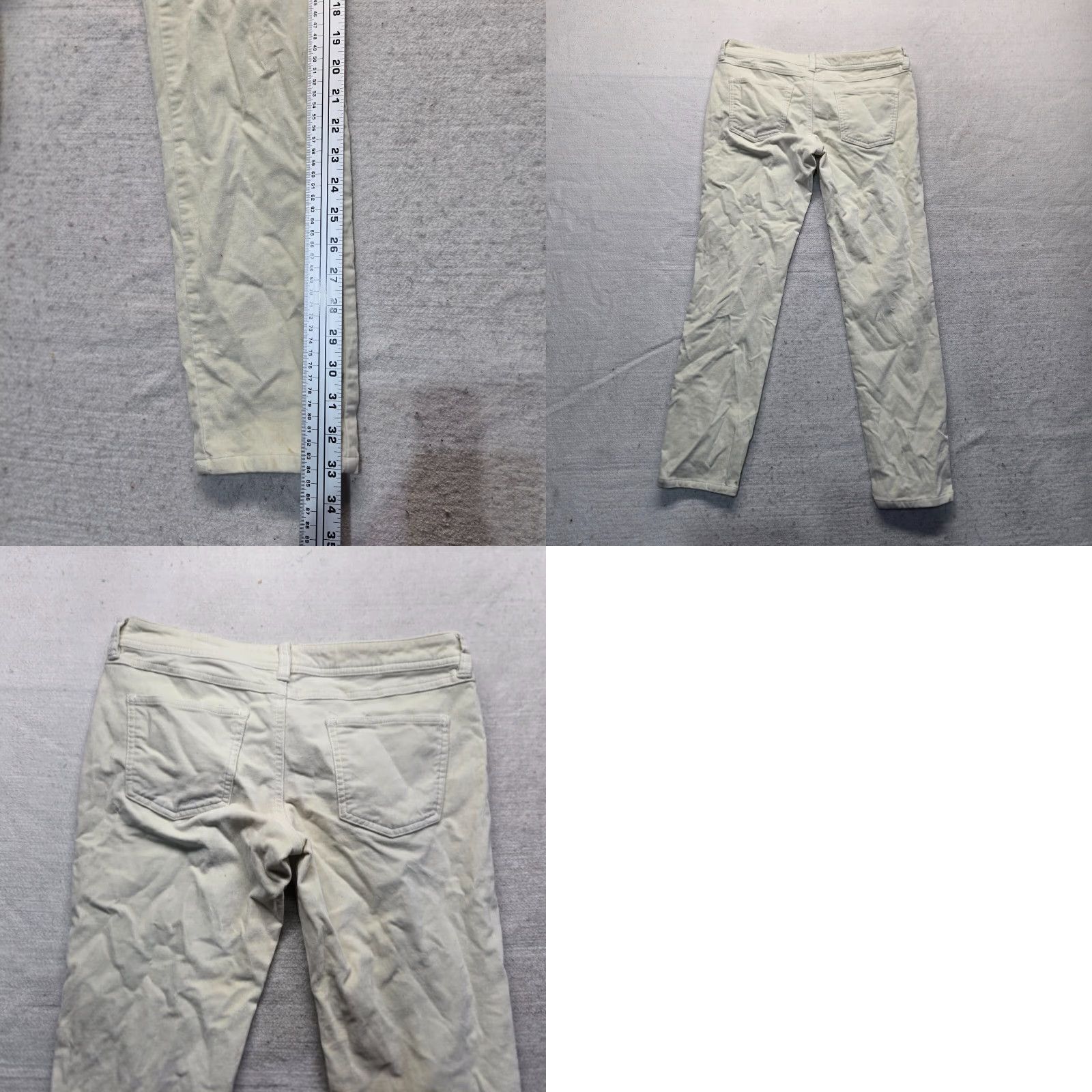 Vintage Garnet Hill Pants Chino Beige Adult Women Size 4 Petite Size 27" / US 4 / IT 40 - 8 Thumbnail
