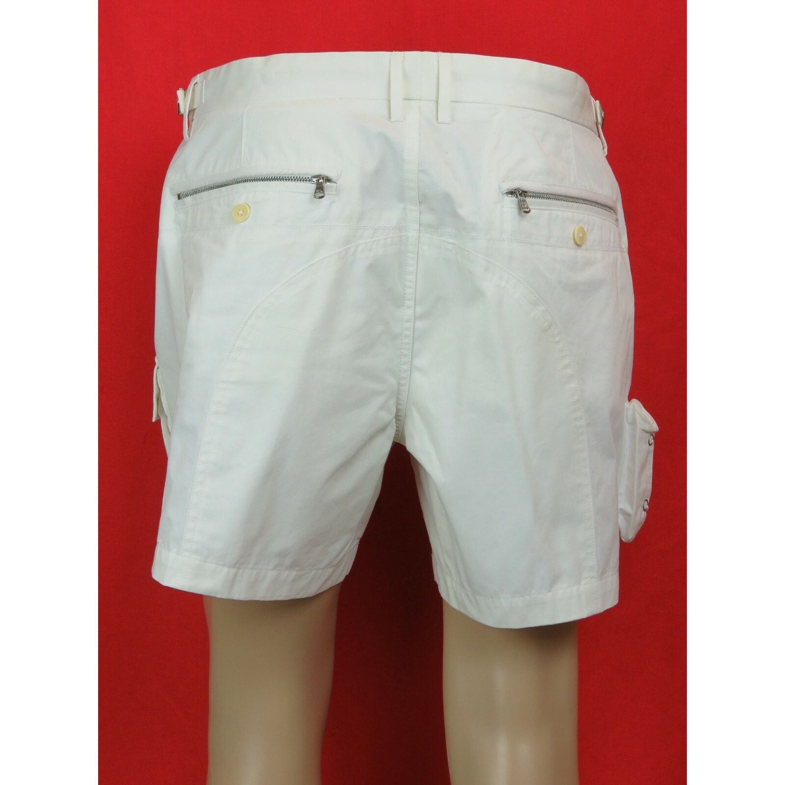 Ralph Lauren RALPH LAUREN WHITE BELTED BUCKLE COTTON CARGO SHORT 38 $195 Size US 38 / EU 54 - 6 Thumbnail