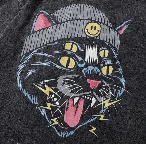 Japanese Brand 80s Cartoon Design Face Oversized Printed Vintage T Shirt Size US M / EU 48-50 / 2 - 3 Thumbnail