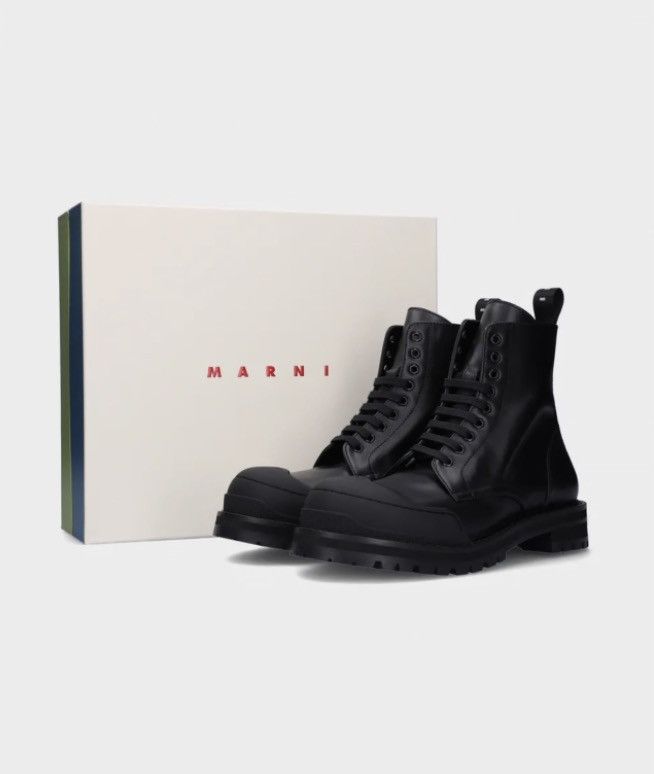 Marni Marni Leather Combat Boots Size 43 Size US 10 / EU 43 - 2 Thumbnail