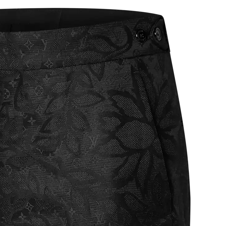Louis Vuitton Silk Blend Cigarette Trousers - 52 L Size 52L - 2 Thumbnail