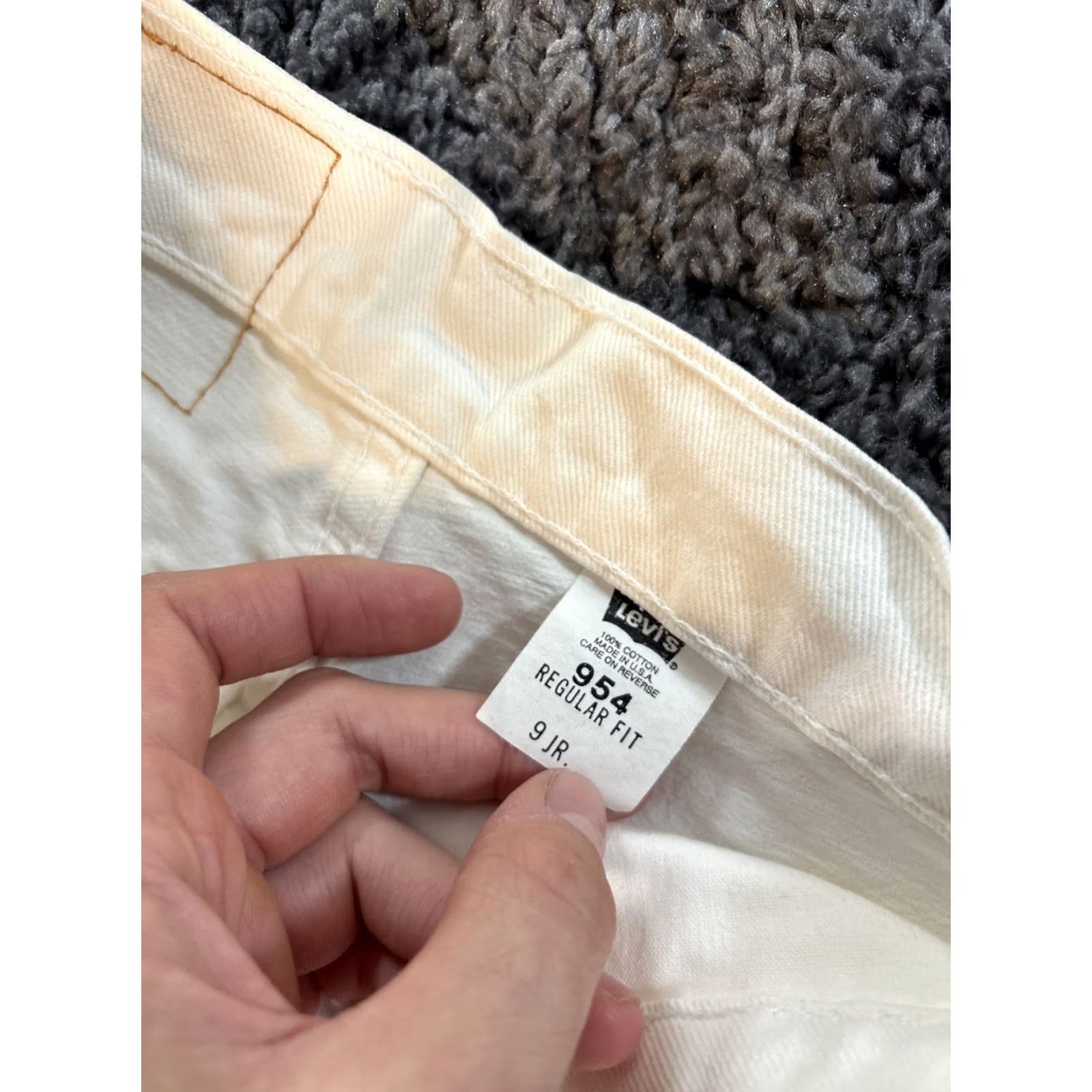 Levi's VINTAGE Levi's 954 Orange Tab Shorts Womens 28 White High Rise Mom Cuffed 90s Womens Size 30" / US 8 / IT 44 - 5 Thumbnail