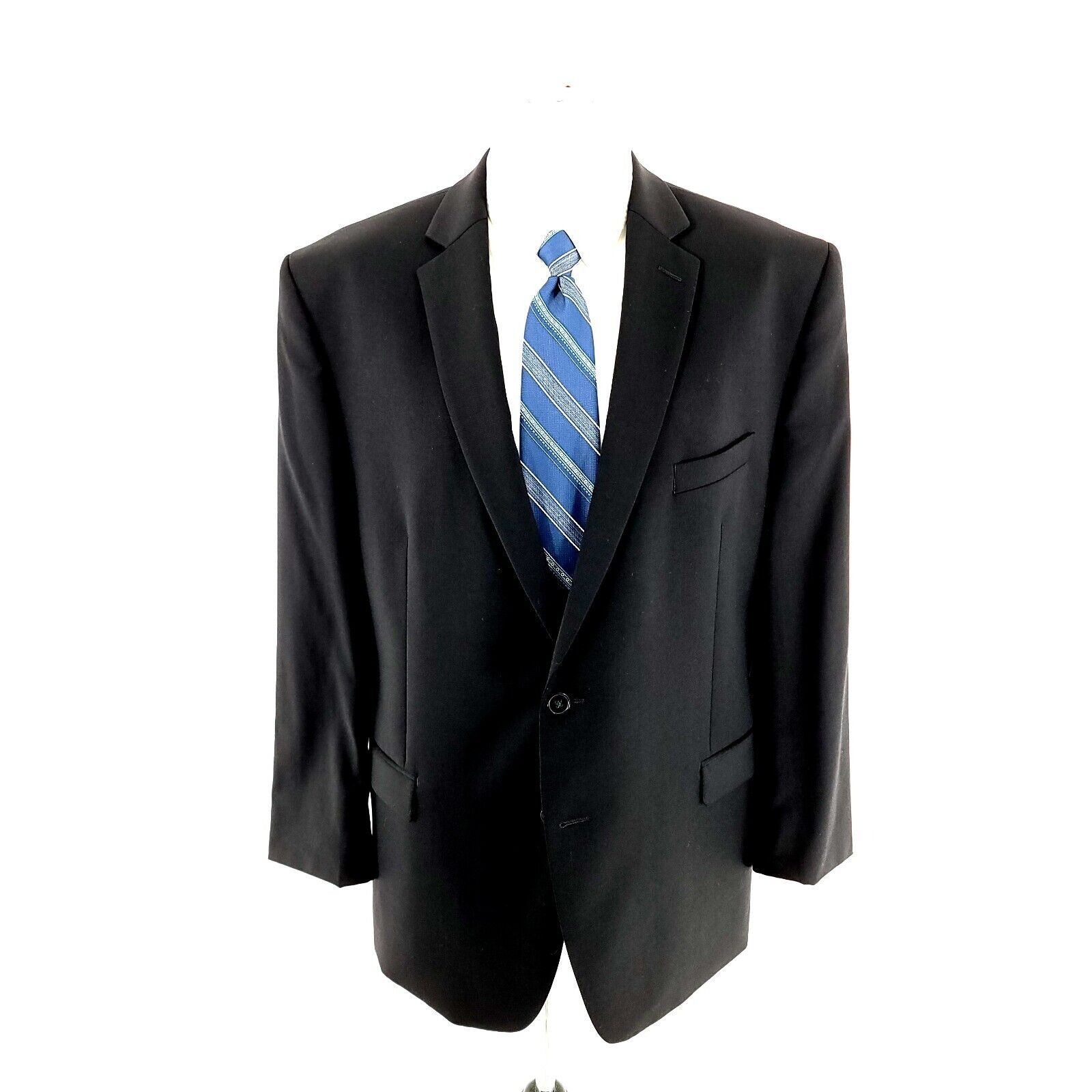 Calvin Klein Calvin Klein Wool 2 Button Blazer 42R Black Tagged 46R Has B Size 42R - 3 Thumbnail