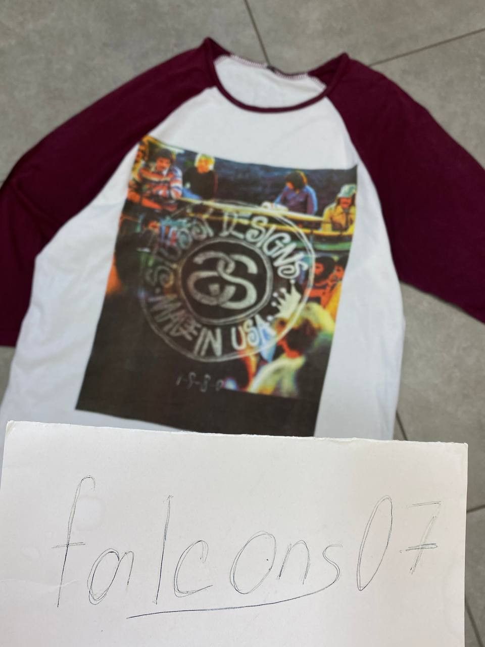 Stussy Vintage Stussy Designs Two-Tone 3/4 Sleeve T-Shirt Size US M / EU 48-50 / 2 - 3 Thumbnail