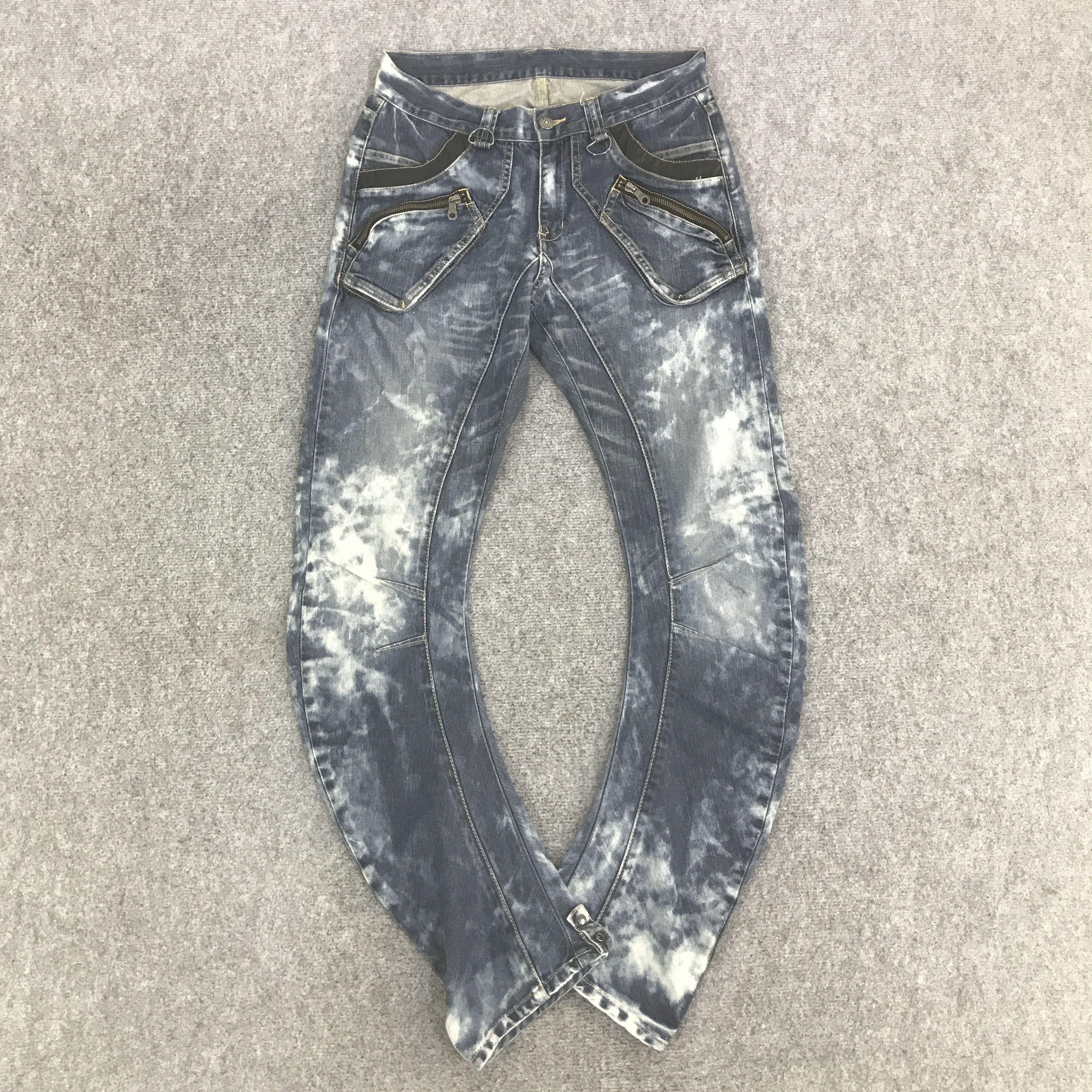 PPFM PPFM JAPAN BANANA DESIGN DENIM PANTSK129B4 Size US 30 / EU 46 - 1 Thumbnail