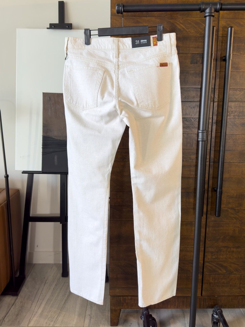 7 For All Mankind 7 for all Mankind Slimmy Jeans - White - Size 31 Size US 31 - 4 Thumbnail