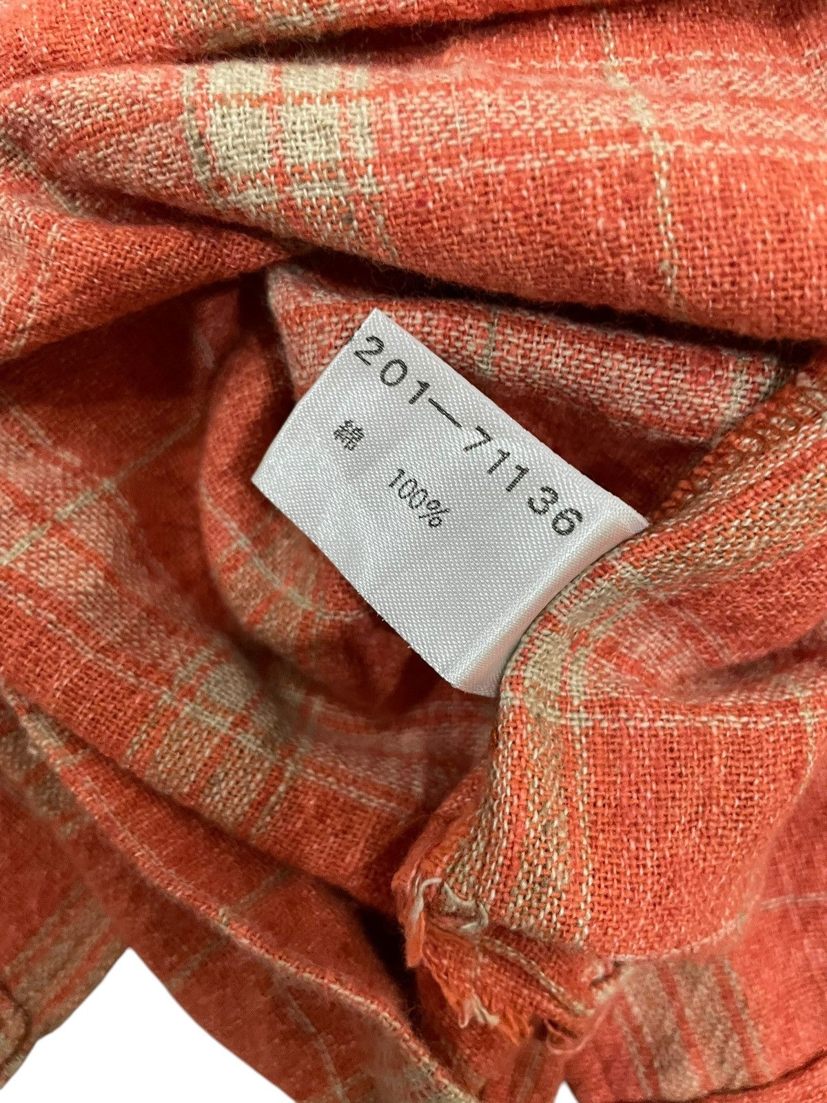 Engineered Garments Vintage Lincoln Loop Collar Flannel Shirt Size US XL / EU 56 / 4 - 5 Thumbnail