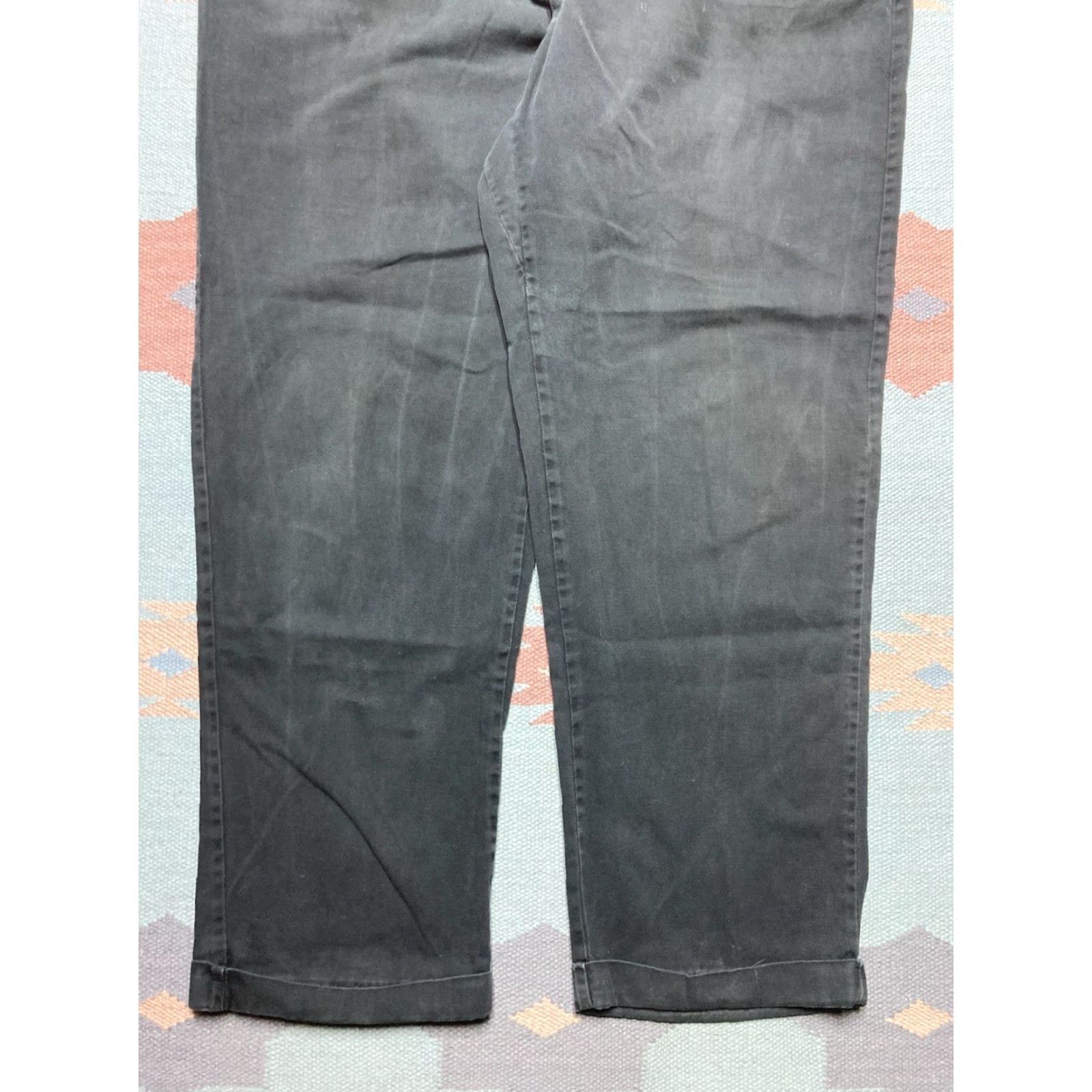 Vintage VINTAGE 1950S CHINO WORK PANTS Black Sail Cloth Cotton Twill Workwear 43x30 Pants Men 43 30 Black Sail Cloth 1950s Workwear Chino Pants Men Size US 43 - 5 Thumbnail