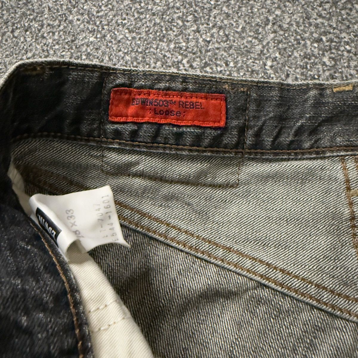 Denim & Co. 🔥🇯🇵 Vintage 90s Edwin 503z Rebel Loose Distressed Size US 28 / EU 44 - 14 Thumbnail