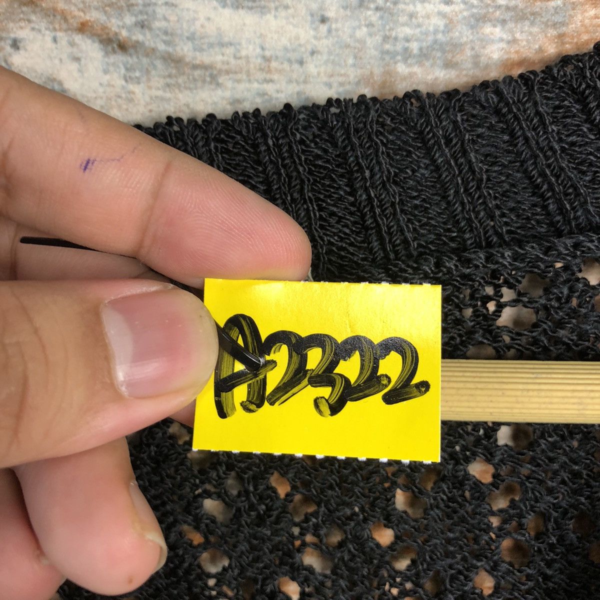 Comme Ca Ism Comme ca Du Mode Black crochet Cardigan Knitwear #A2322 Size US L / EU 52-54 / 3 - 10 Thumbnail