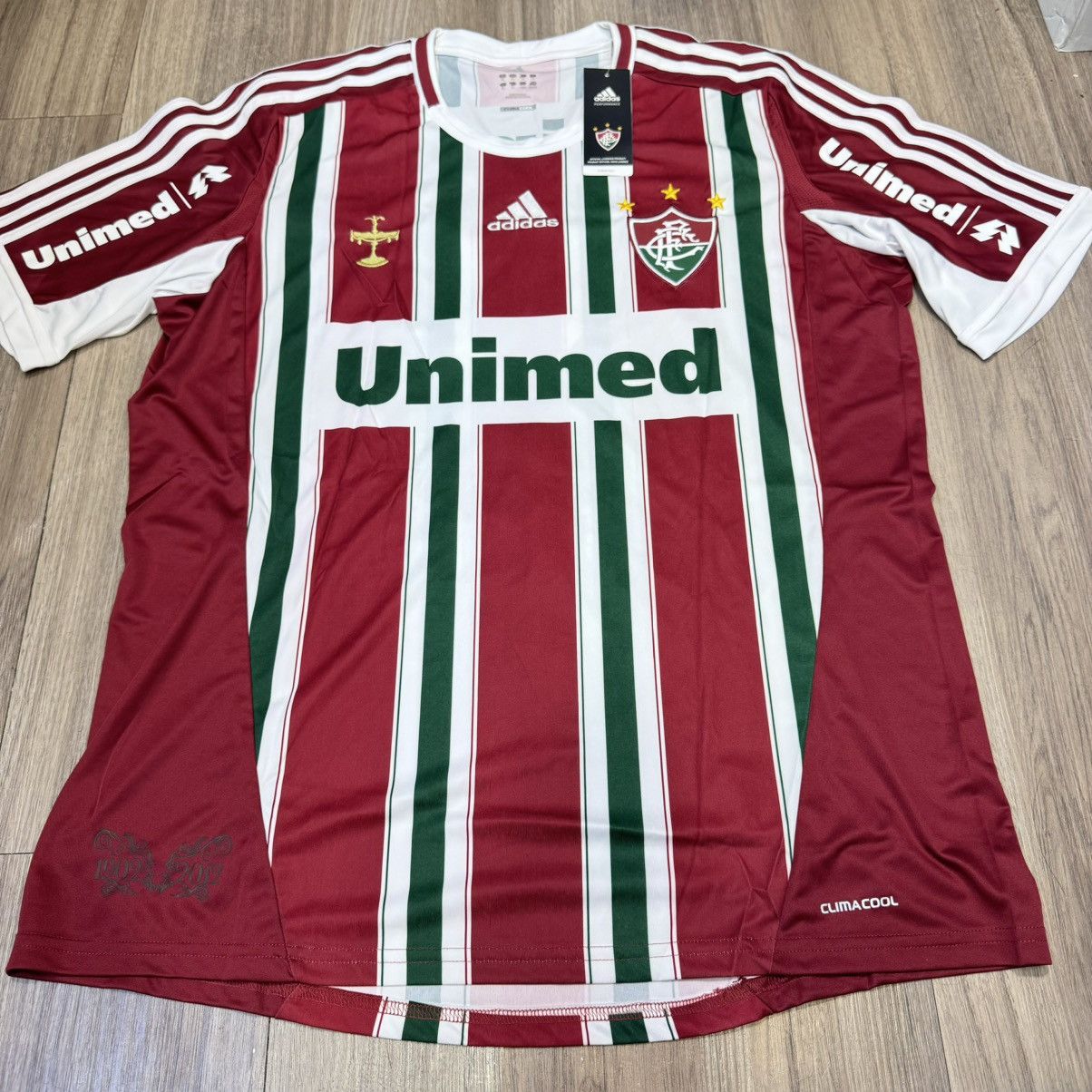 Adidas Fluminense 12/13 home shirt #9 Fred (bnwt) Size US XL / EU 56 / 4 - 1 Thumbnail