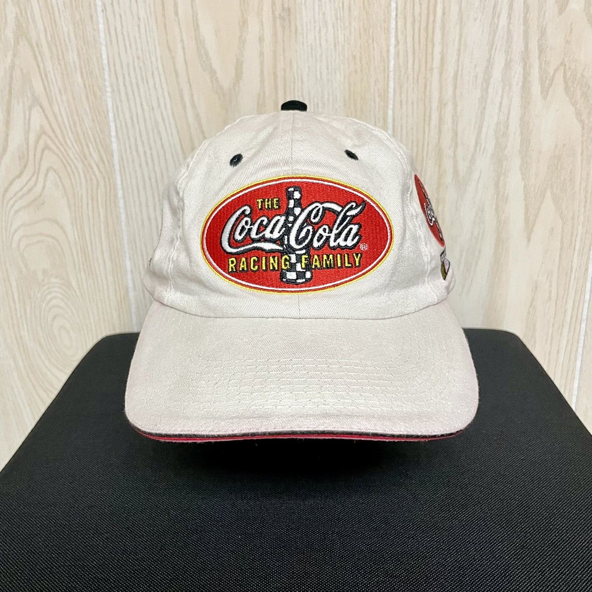 Coca Cola × NASCAR × Vintage Coca Cola Racing Family #20 NASCAR 2003 Dad Hat Baseball Cap Size ONE SIZE - 1 Thumbnail