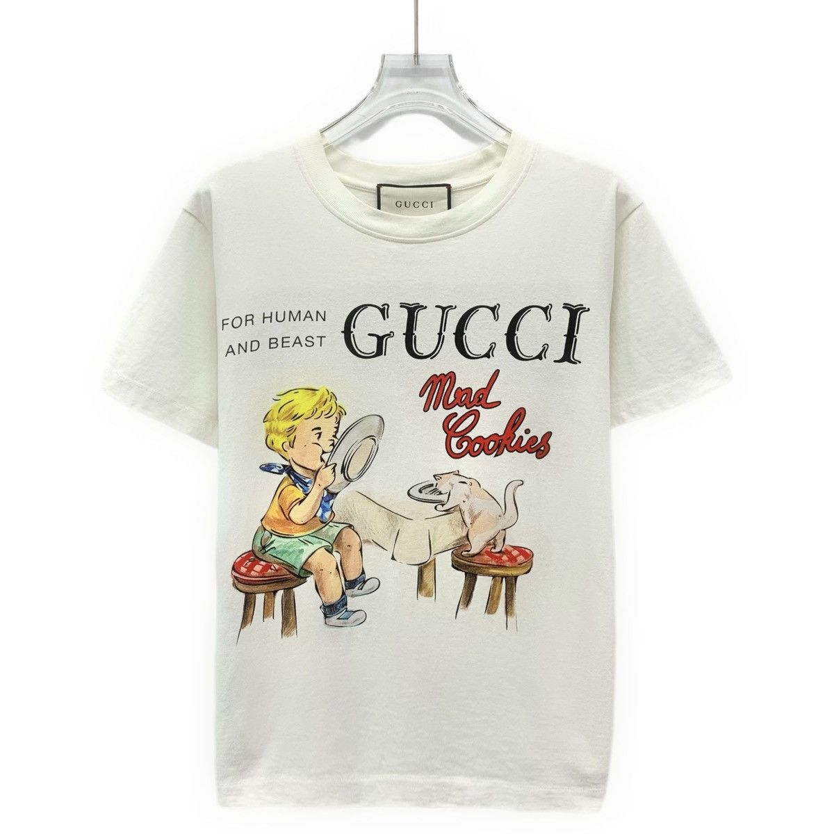 Gucci Gucci White Logo Printed Short Sleeve T-Shirt K26WX Size XS / US 0-2 / IT 36-38 - 1 Thumbnail