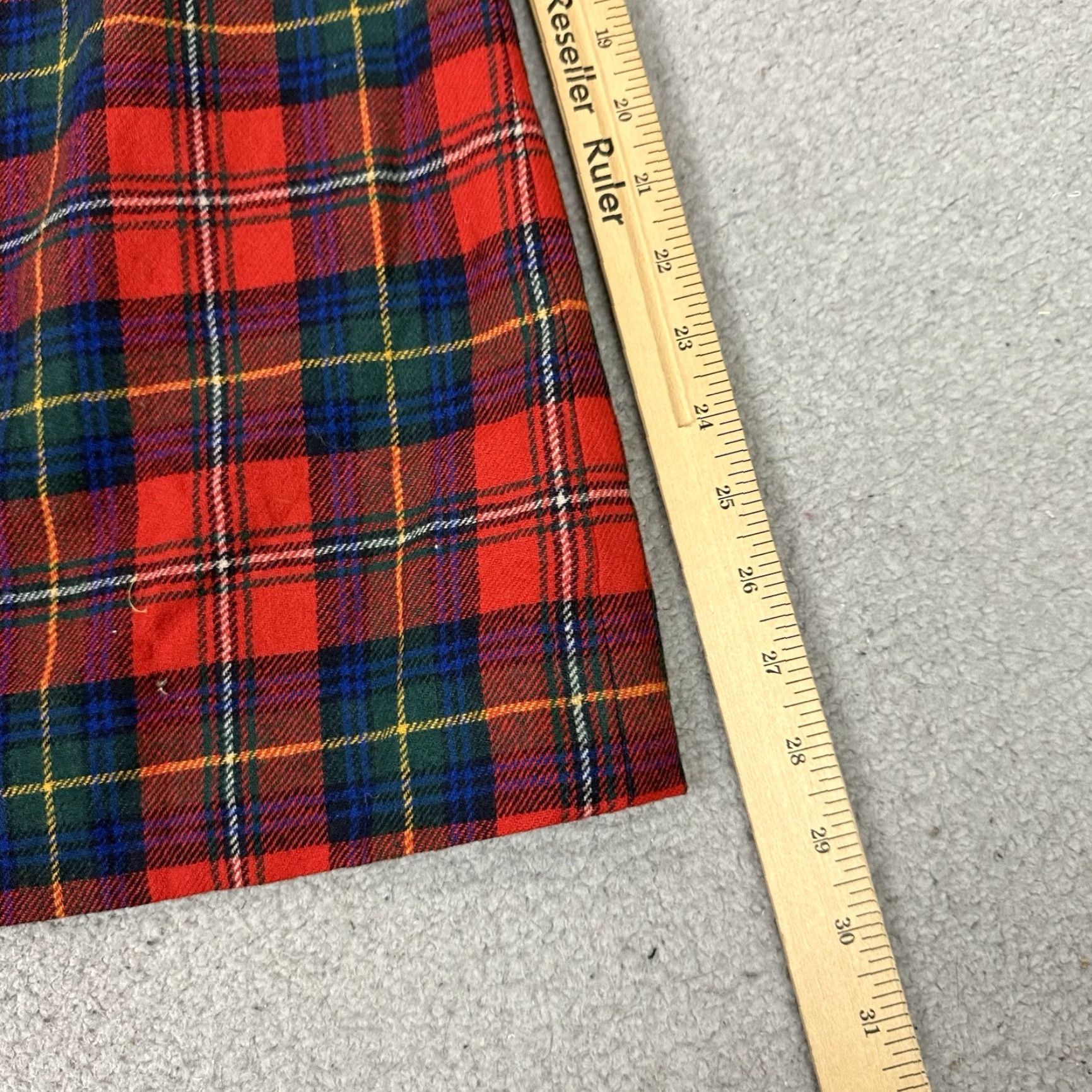 Pendleton Pendleton Skirt Womens 8 Red Boyd Tartan Plaid Wool Midi Academia Vintage Kip Size 30" / US 8 / IT 44 - 4 Thumbnail