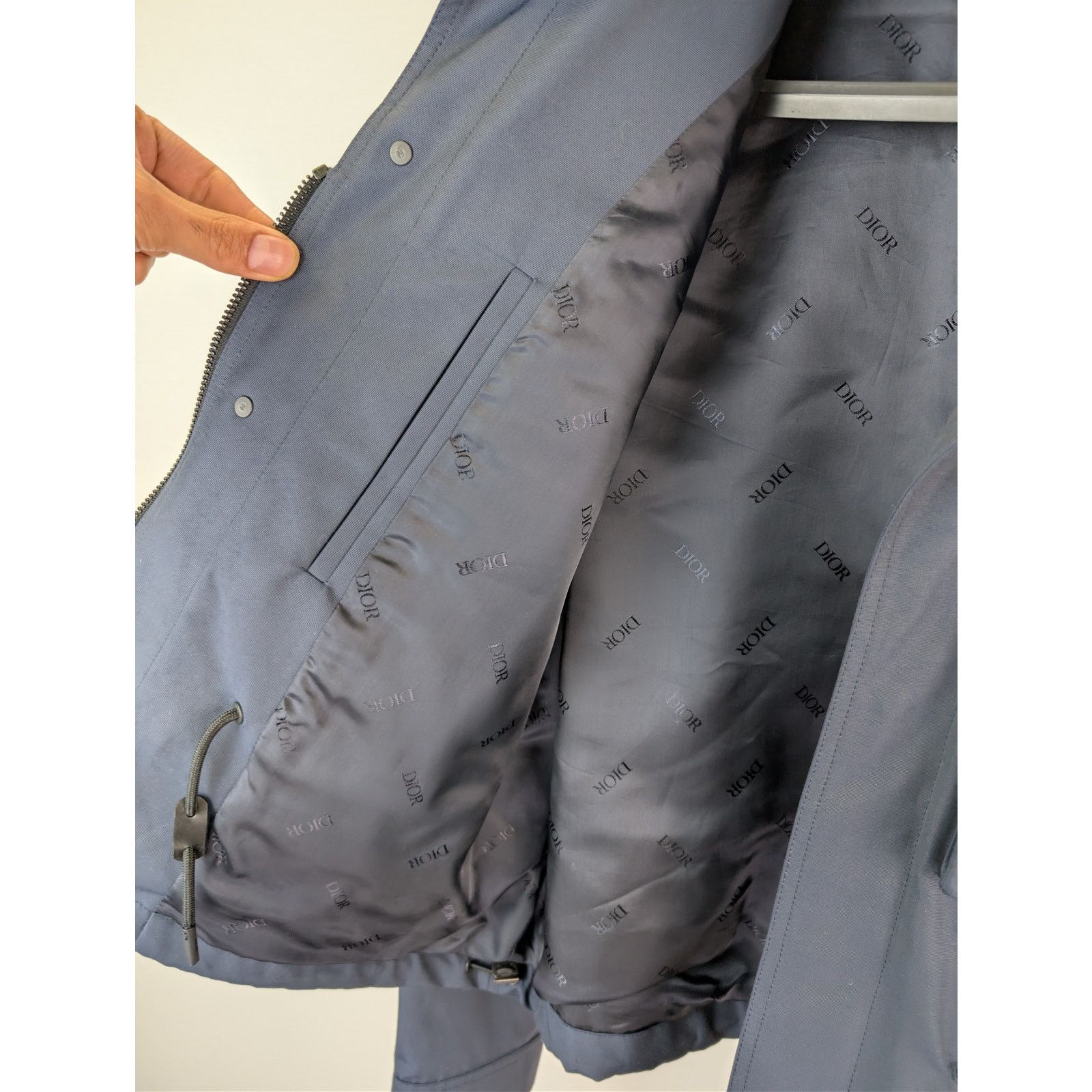 Dior o1rshd1 2019 Buckle Accented Bomber Jacket in Navy Blue Size US M / EU 48-50 / 2 - 10 Thumbnail