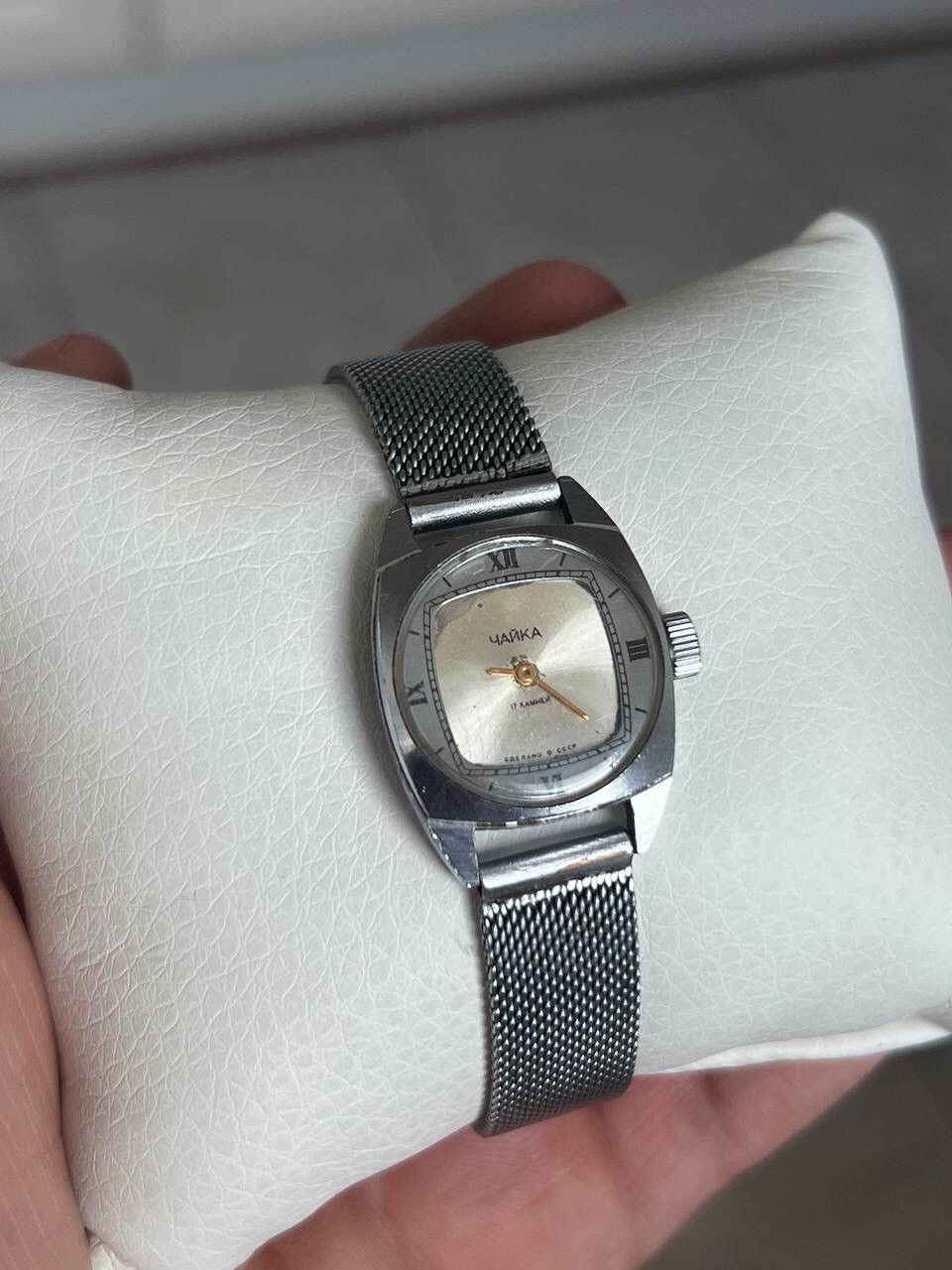 Designer × Vintage USSR 70s 80s Automatic Wrist Watch Vintage Rare Full Steel Size 36 - 1 Thumbnail