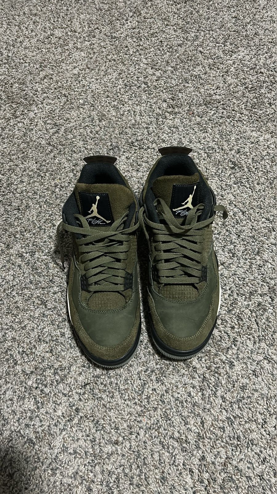 Jordan Brand air jordan 4 retro craft olive Size US 10.5 / EU 43-44 - 13 Thumbnail