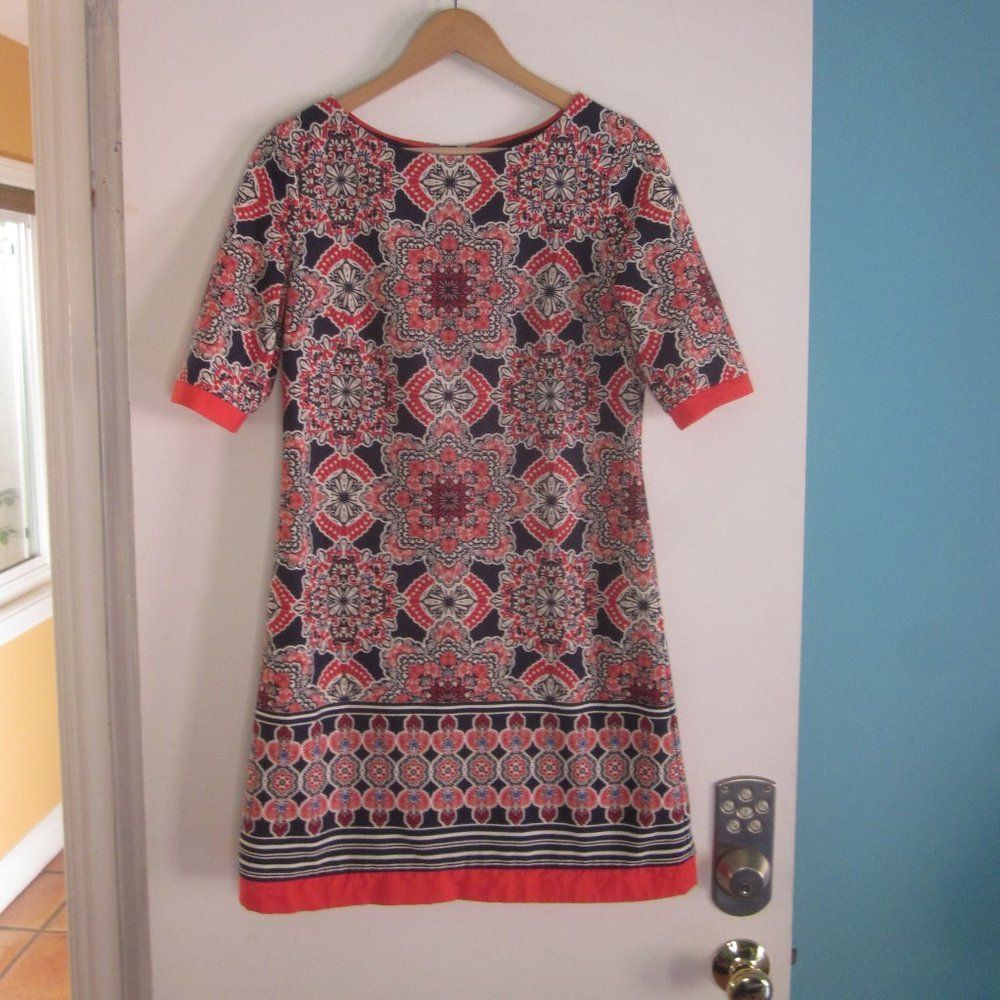 Other Eliza J Floral Print Dress in Navy & Red Size 8 Size M / US 6-8 / IT 42-44 - 1 Thumbnail