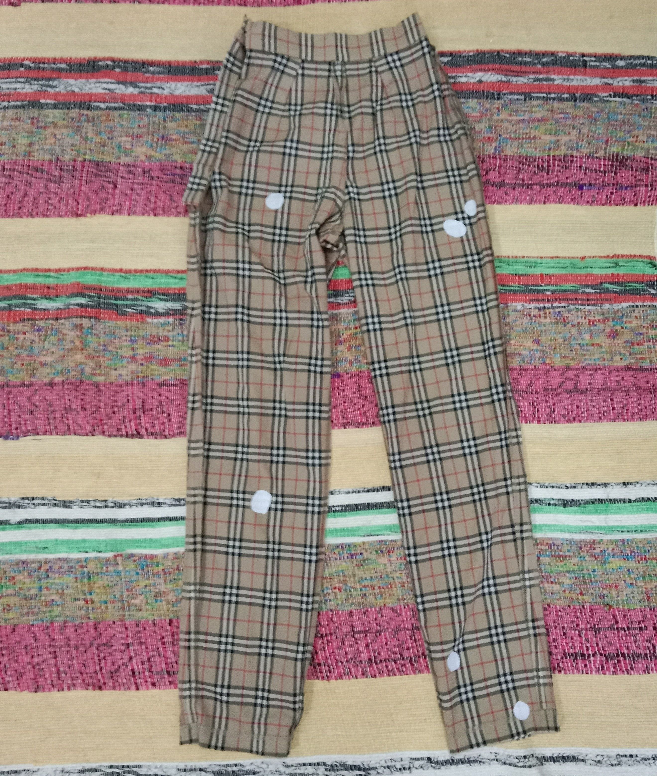 Burberry Vintage Burberrys nova check pants womens 24 Size 24" / US 00 / IT 34 - 4 Thumbnail